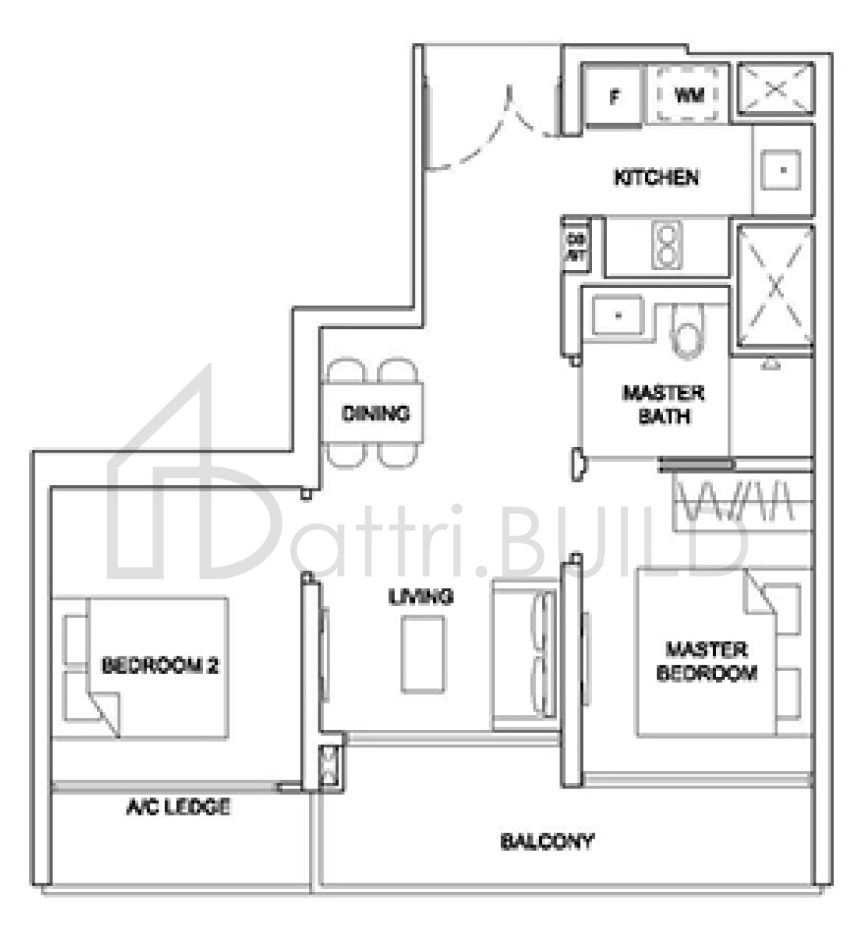 STIRLING RESIDENCES 2BR-C2a floorplan (watermarked)