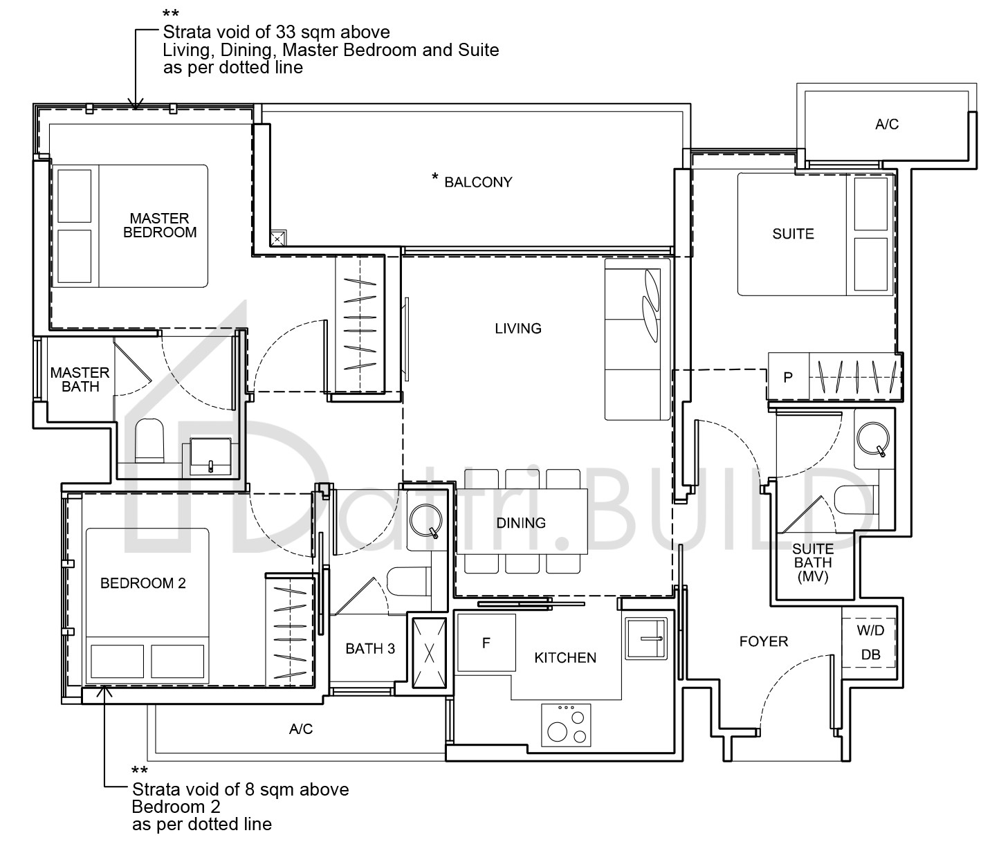 ARENA RESIDENCES C3-DK floorplan (watermarked)
