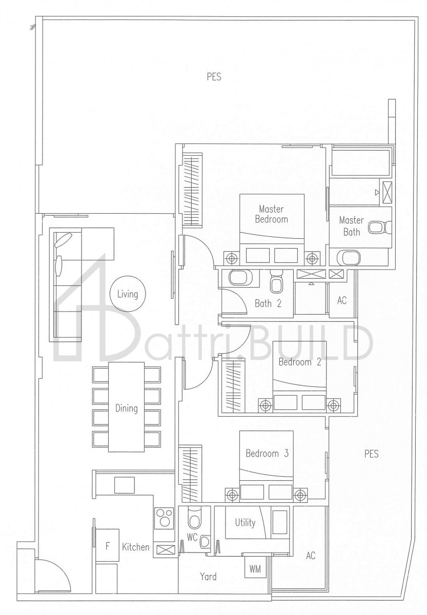 WATERSCAPE AT CAVENAGH C3-G floorplan (watermarked)