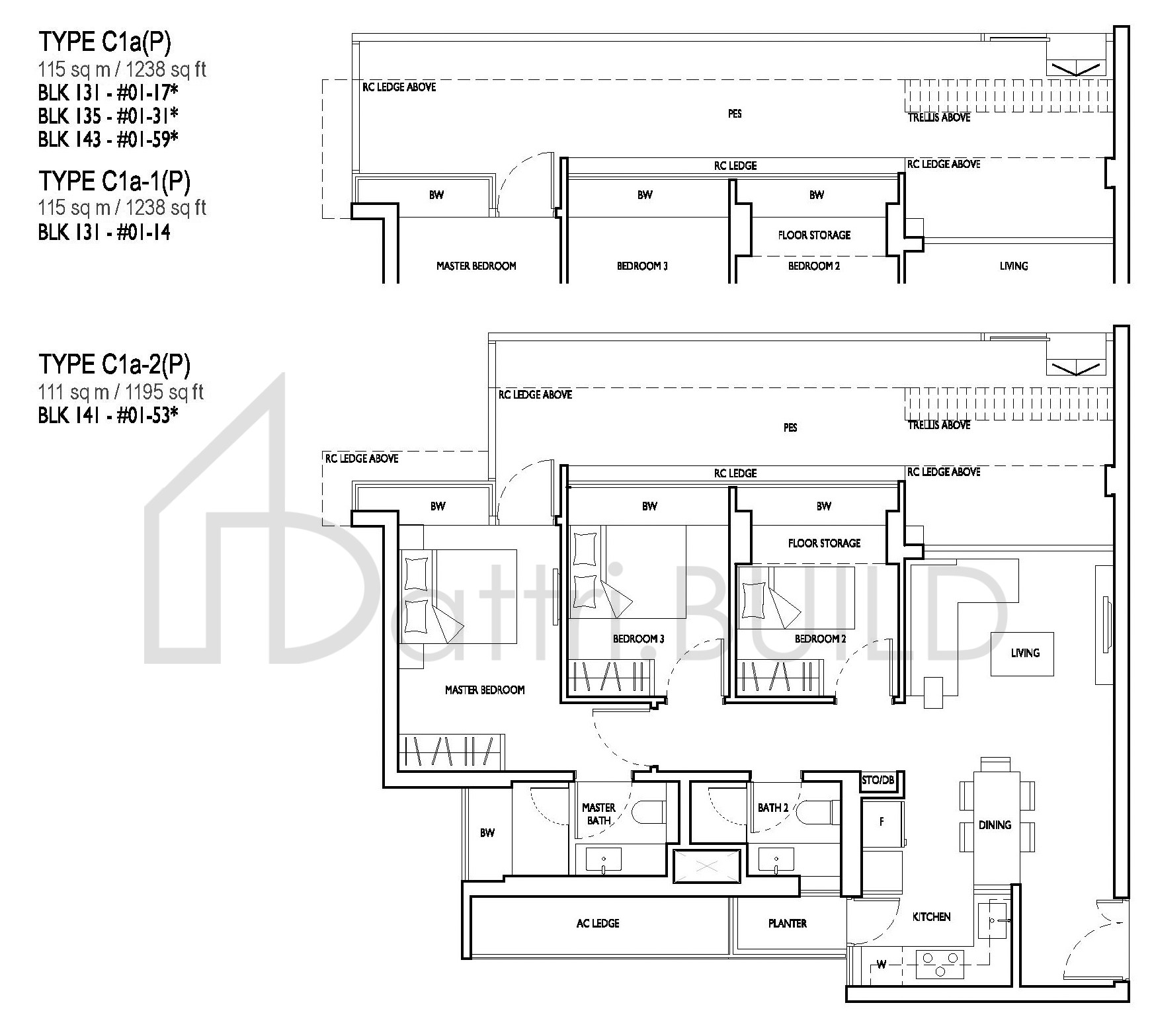 D'NEST C1a(P),C1a-1(P) floorplan (watermarked)