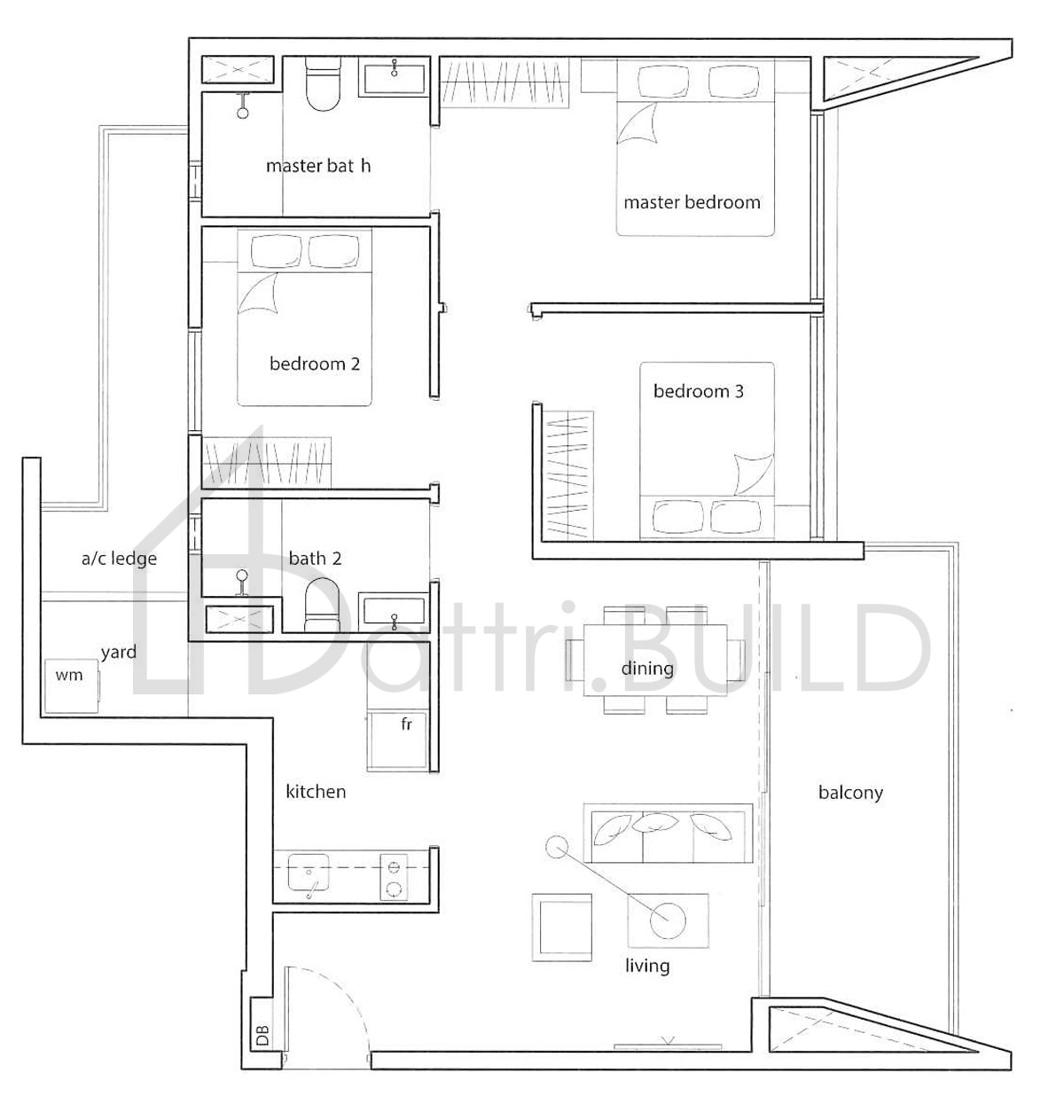THE AMORE B2 floorplan (watermarked)
