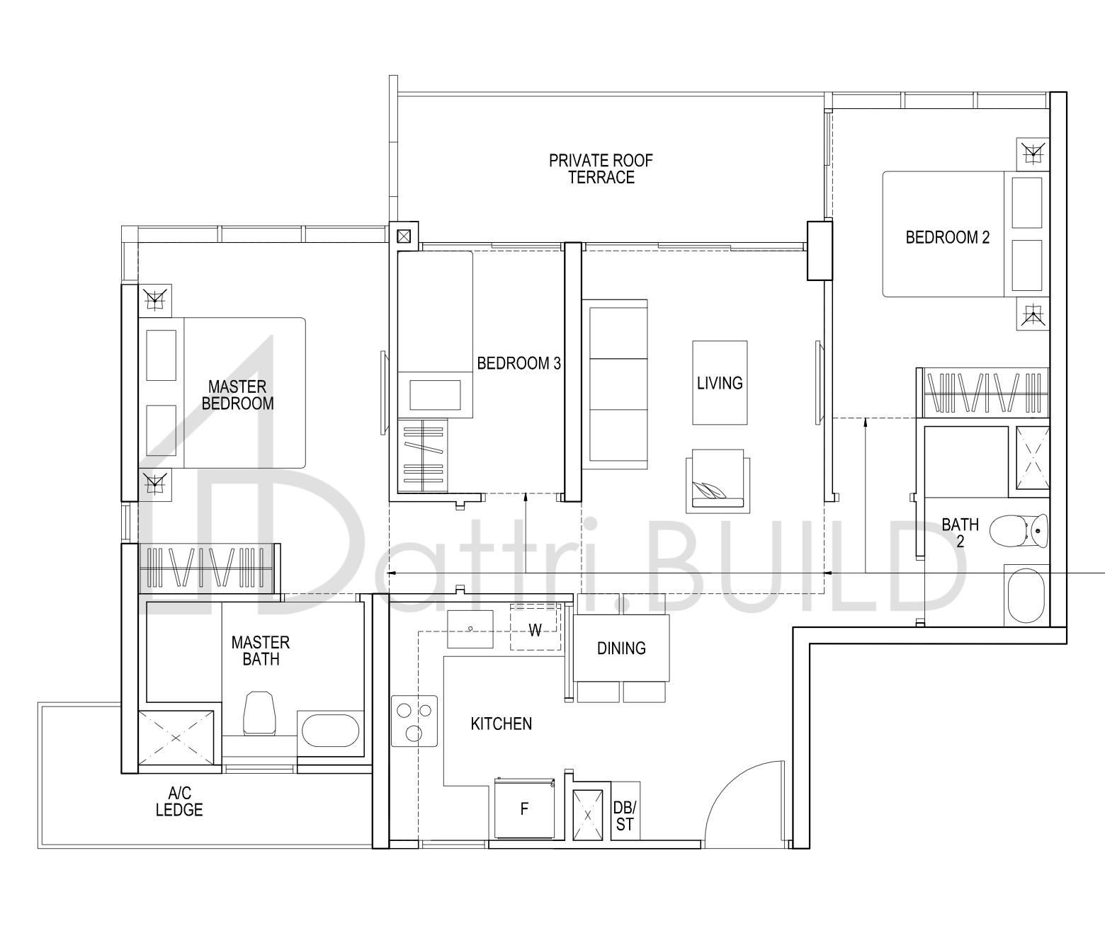 THE POIZ RESIDENCES H C1p floorplan (watermarked)