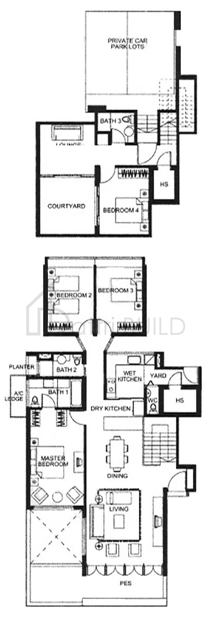 GLENTREES Type T1c floorplan (watermarked)
