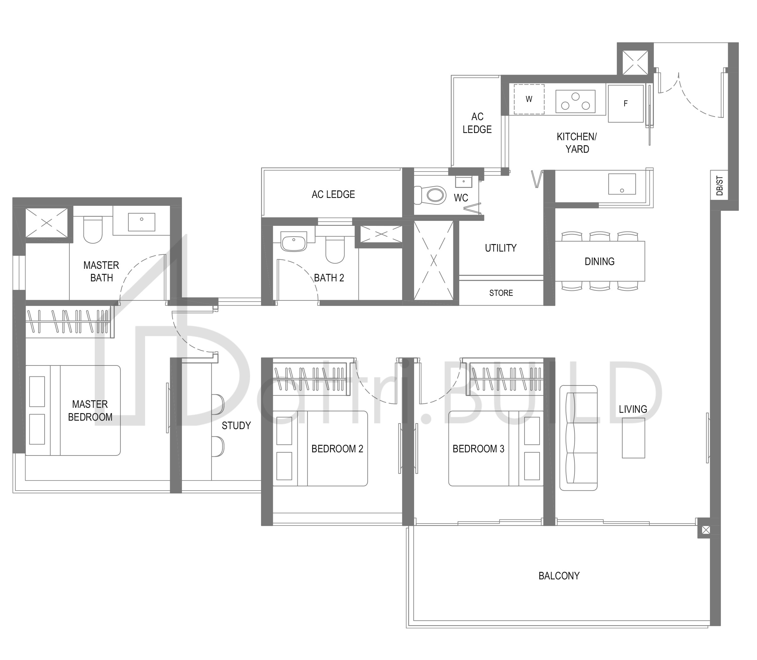 TWIN VEW C4s floorplan (watermarked)
