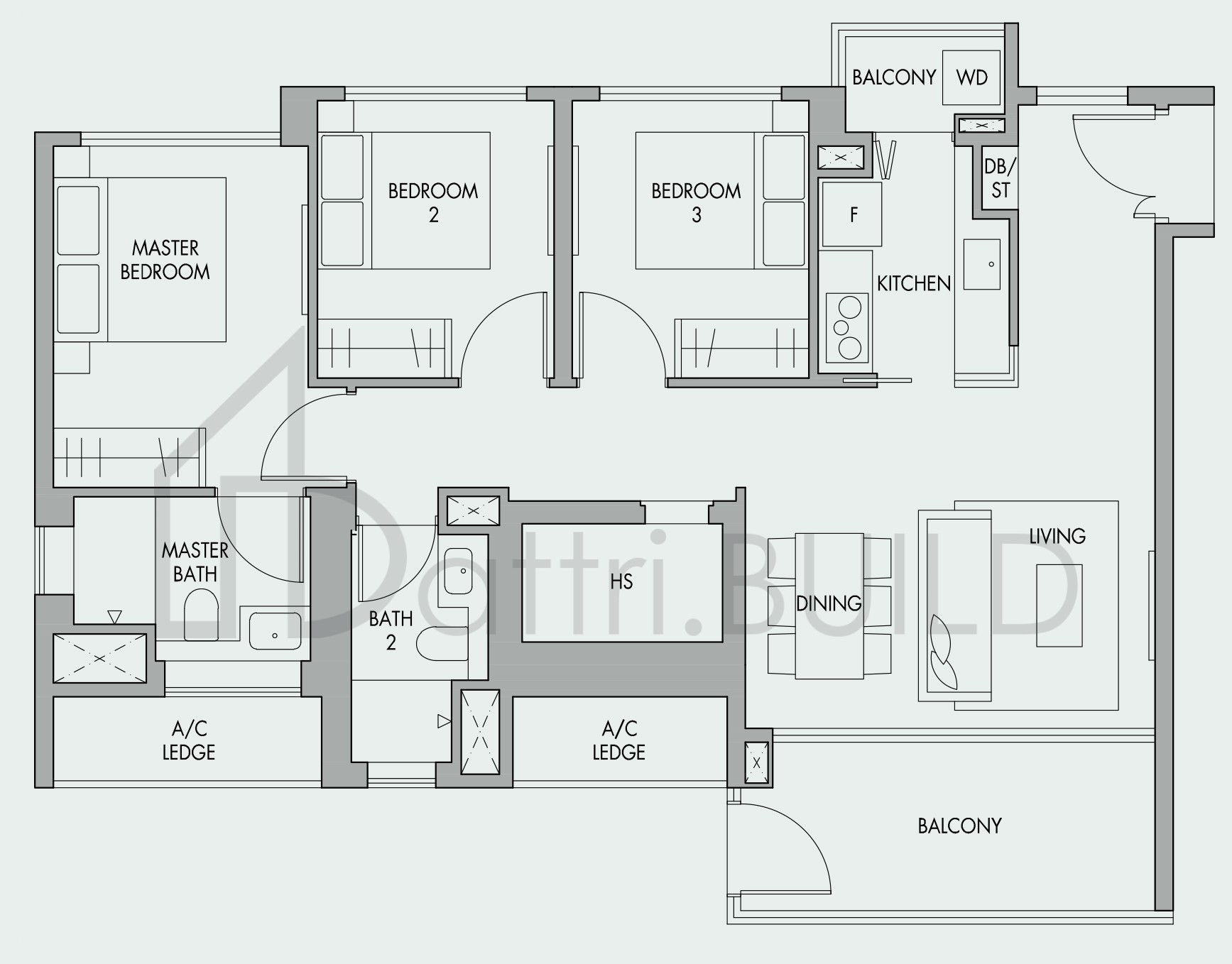 THE TRE VER C2P floorplan (watermarked)
