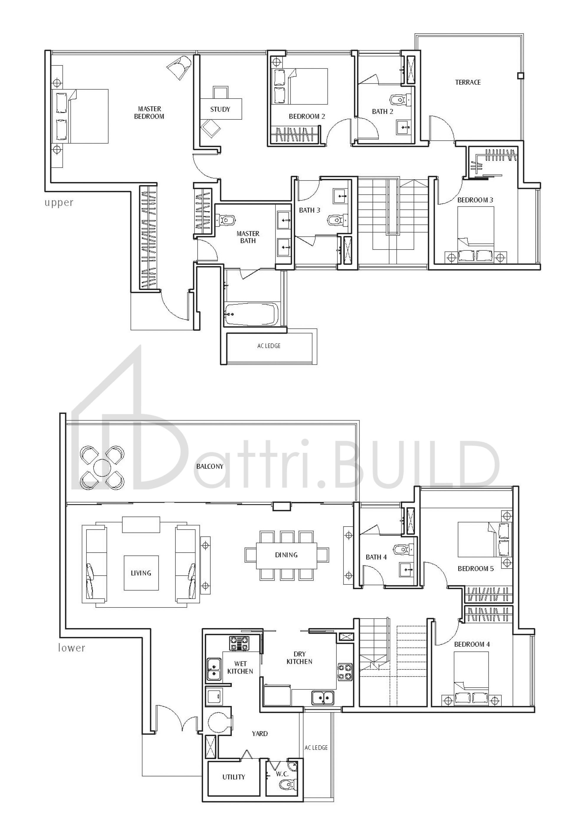 THE SEA VIEW PHD floorplan (watermarked)