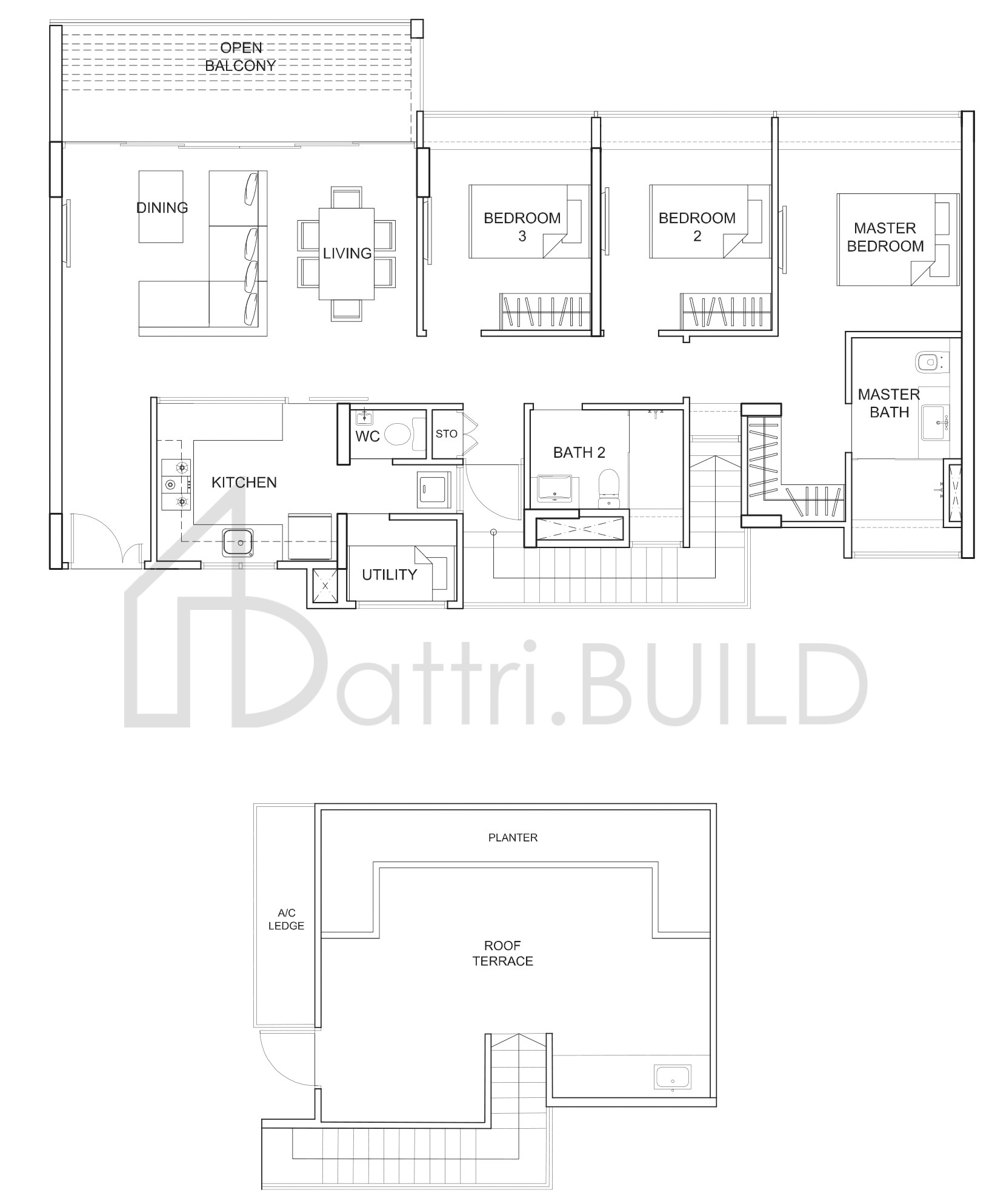 UBER 388 C3-PH floorplan (watermarked)