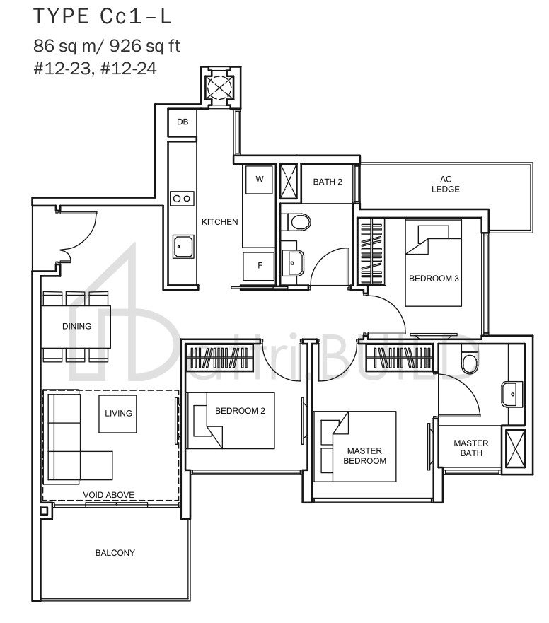 THE GLADES Cc1-L floorplan (watermarked)
