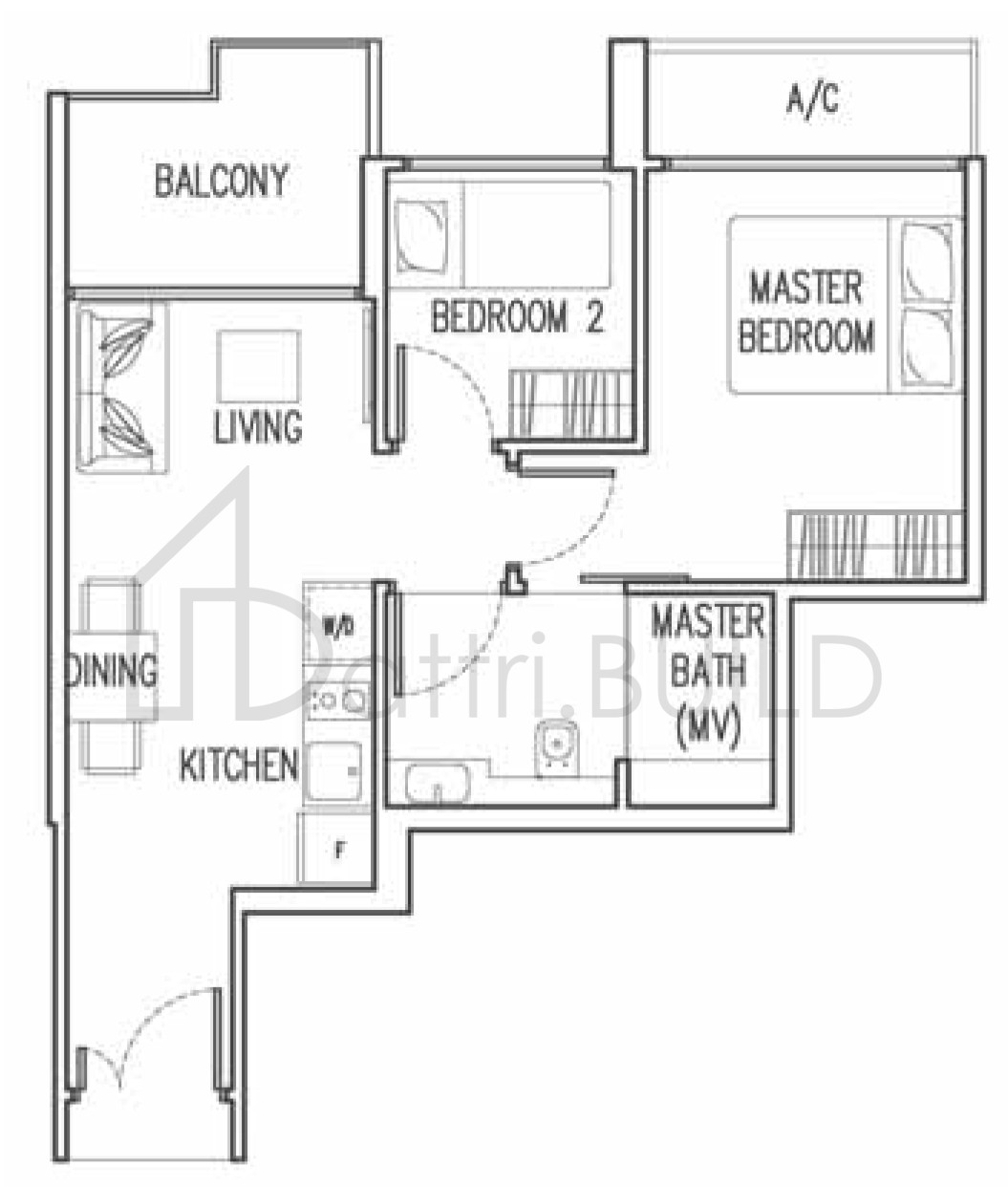 TRILIVE B1 floorplan (watermarked)