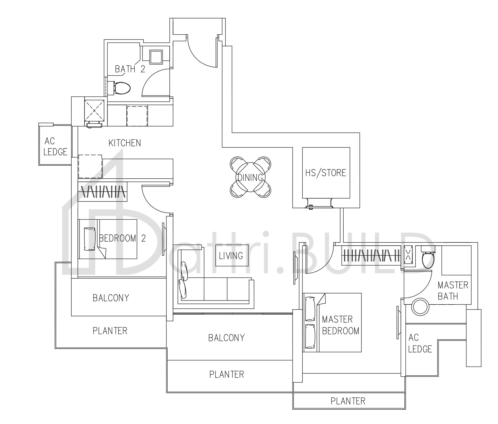 ASCENTIA SKY B2-3 floorplan (watermarked)