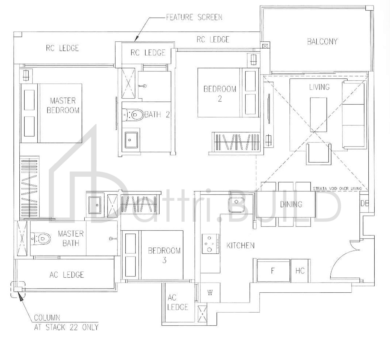 THE VISIONAIRE C2L floorplan (watermarked)