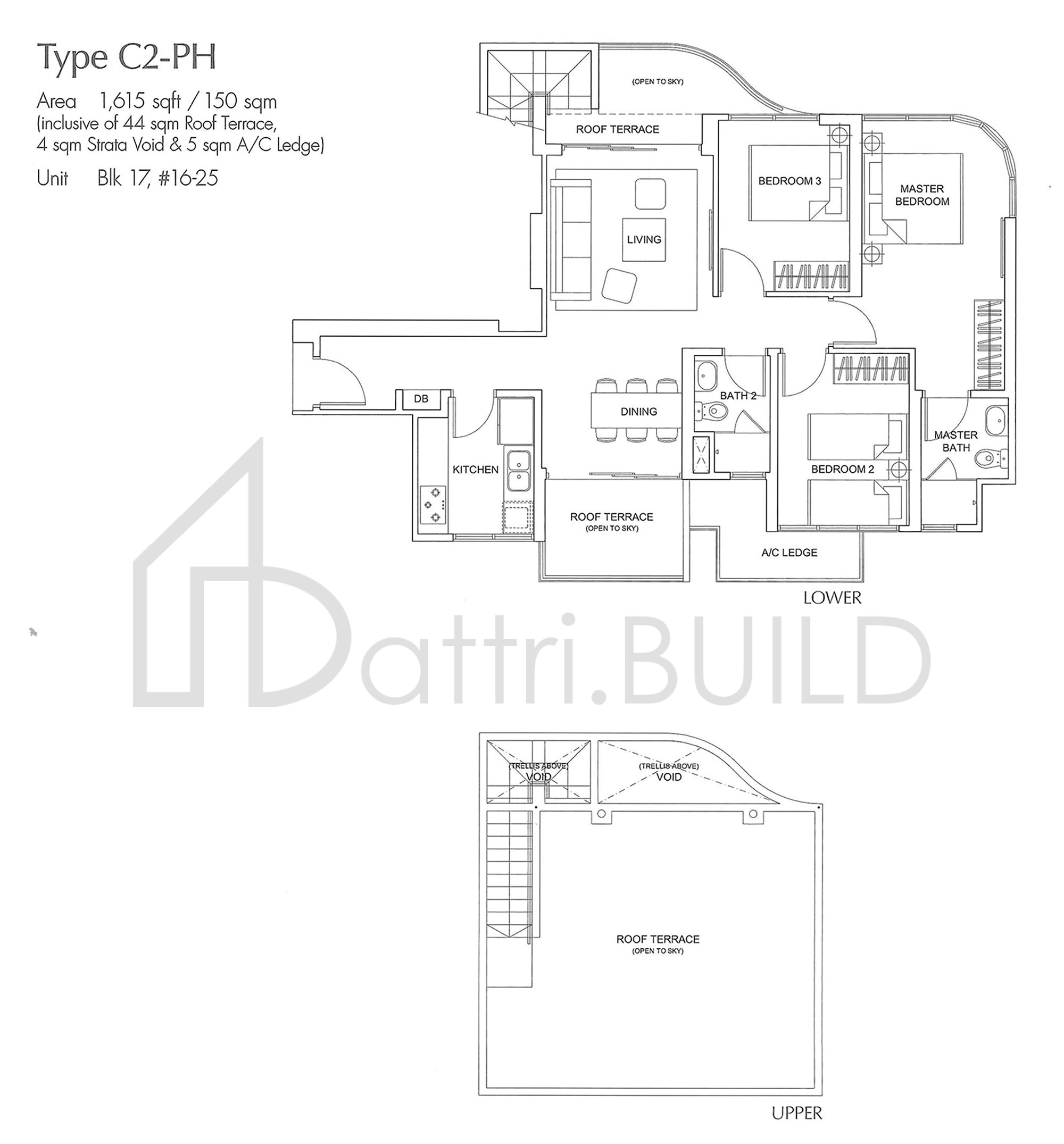 ARC AT TAMPINES C2-PH floorplan (watermarked)