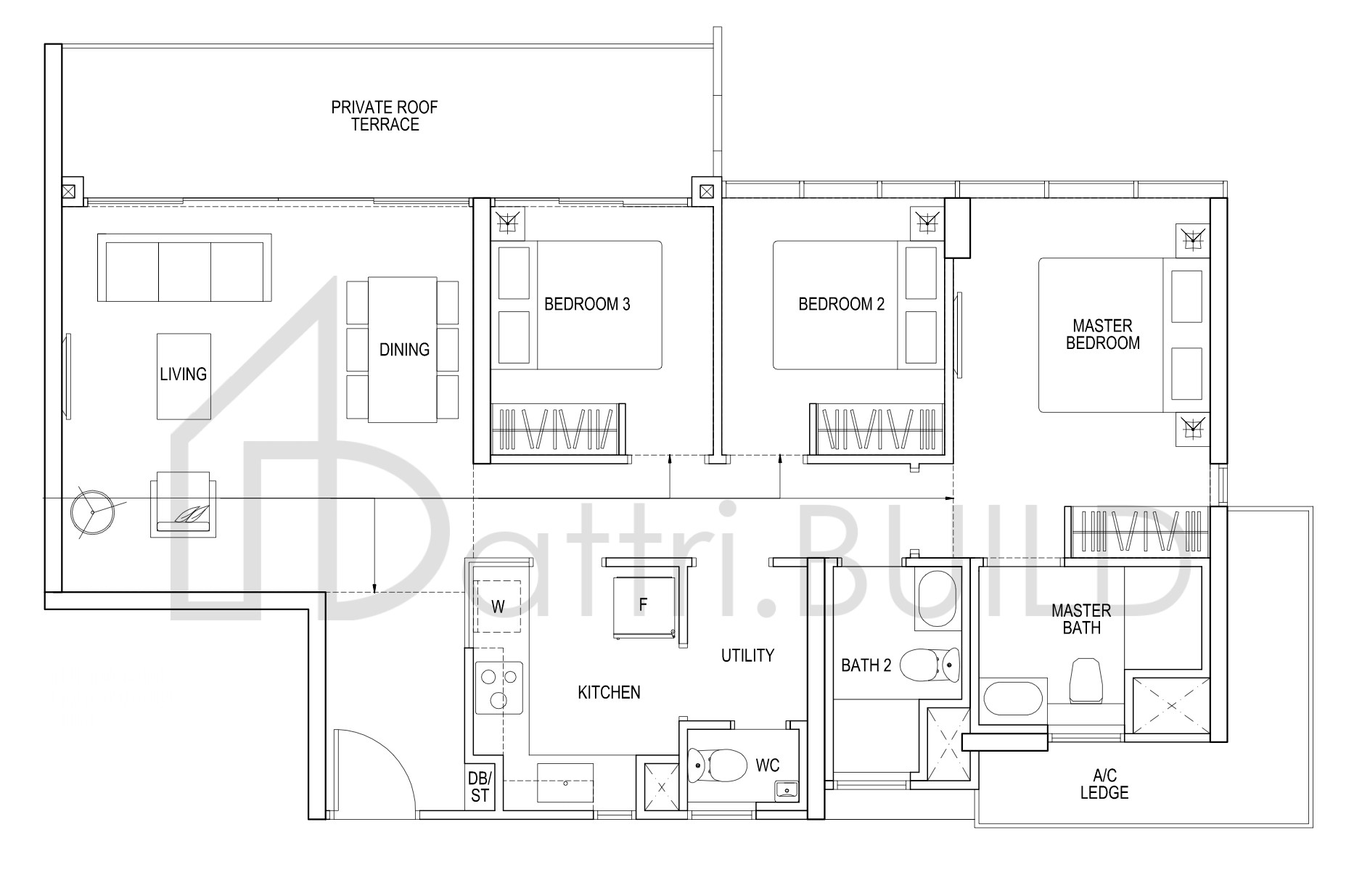 THE POIZ RESIDENCES H C2r floorplan (watermarked)