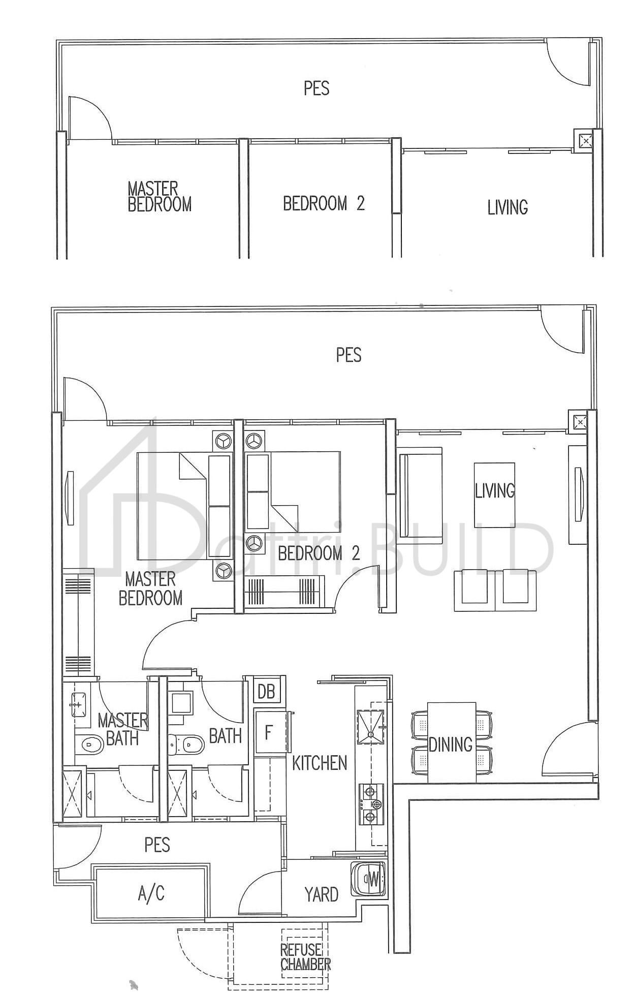 MY MANHATTAN B1-G2 floorplan (watermarked)