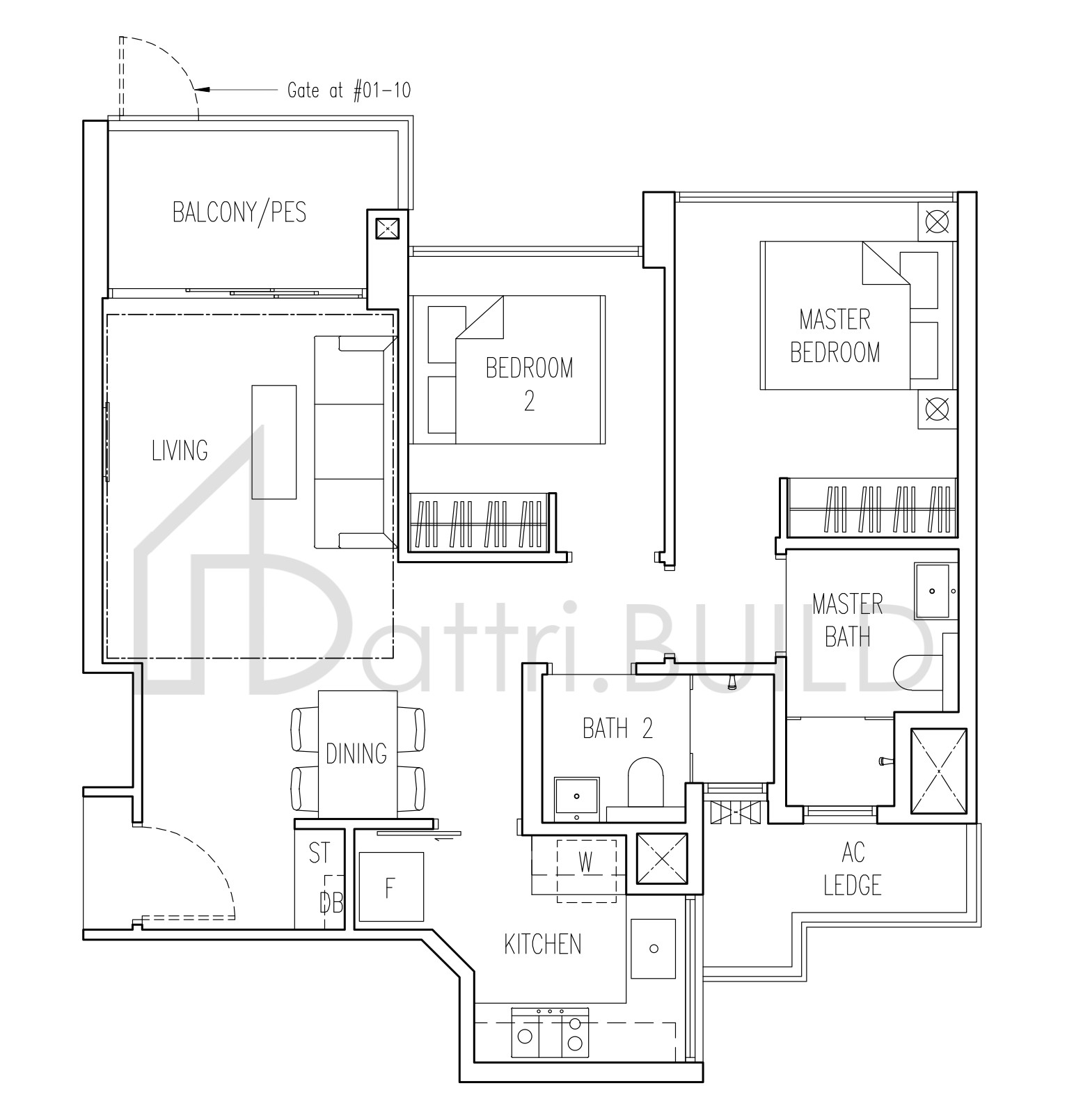 PARC LIFE A1 floorplan (watermarked)