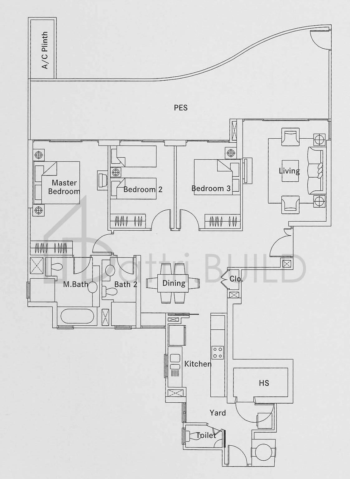 THE BELVEDERE B3g floorplan (watermarked)