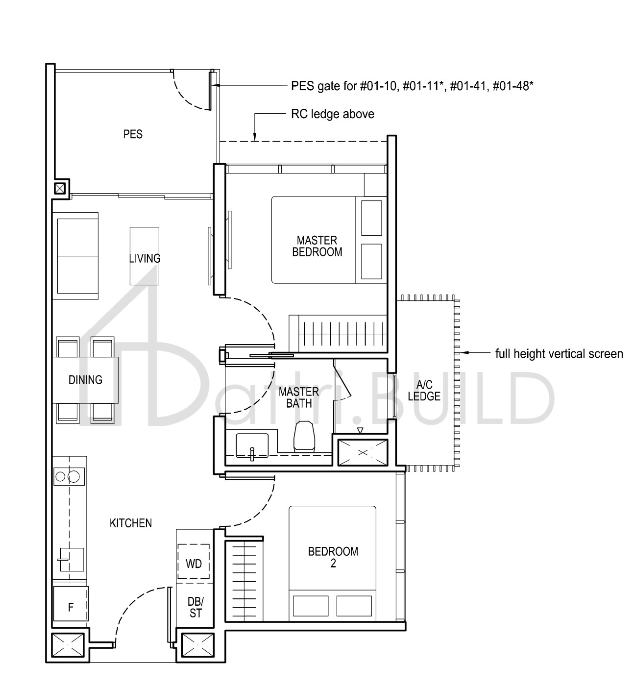 THE TAPESTRY B2(p) floorplan (watermarked)