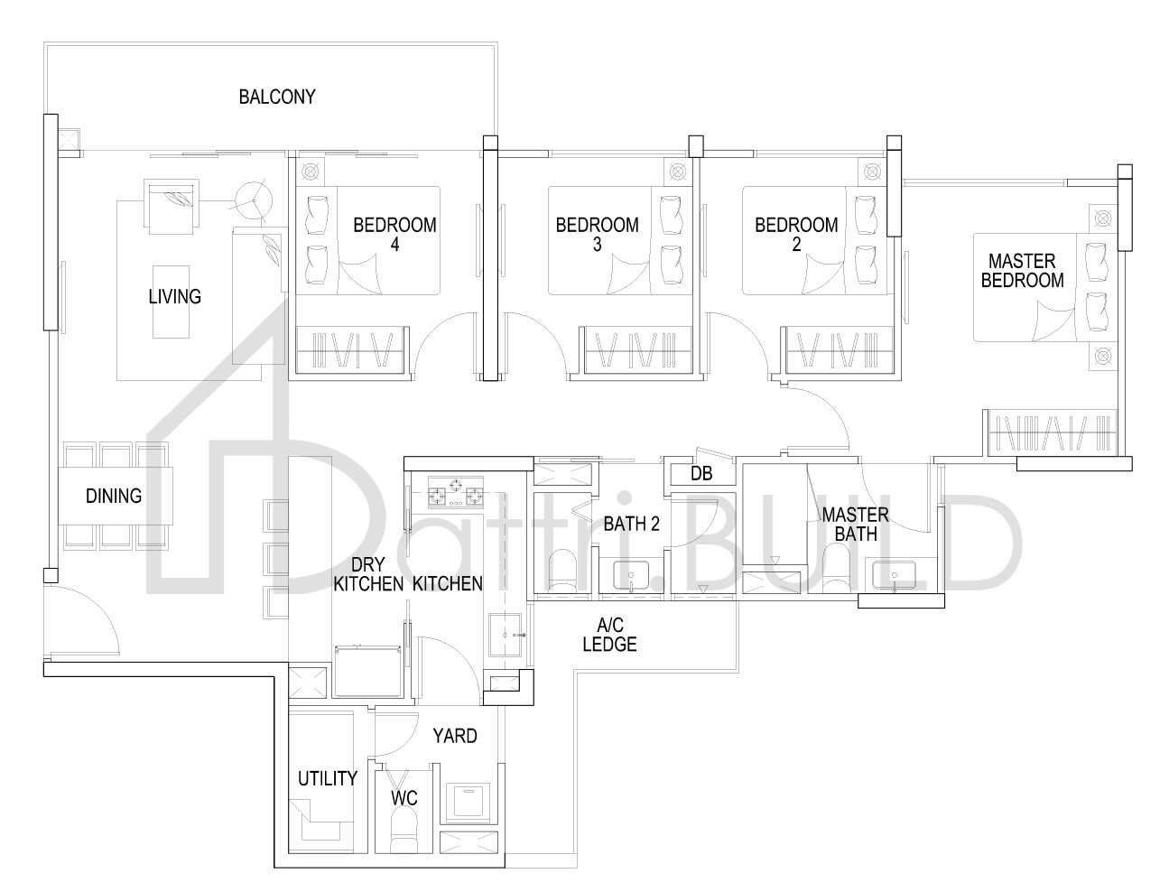 FLO RESIDENCE C2 floorplan (watermarked)