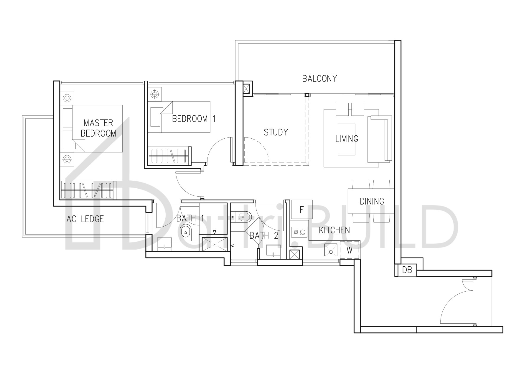 EIGHT RIVERSUITES C2 floorplan (watermarked)