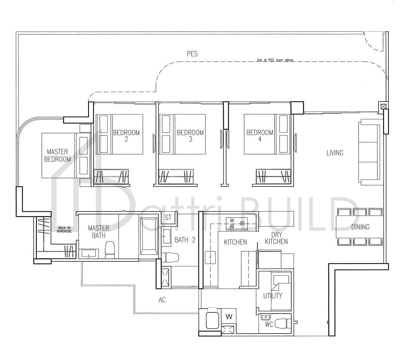 RIVERSOUND RESIDENCE D6p floorplan (watermarked)