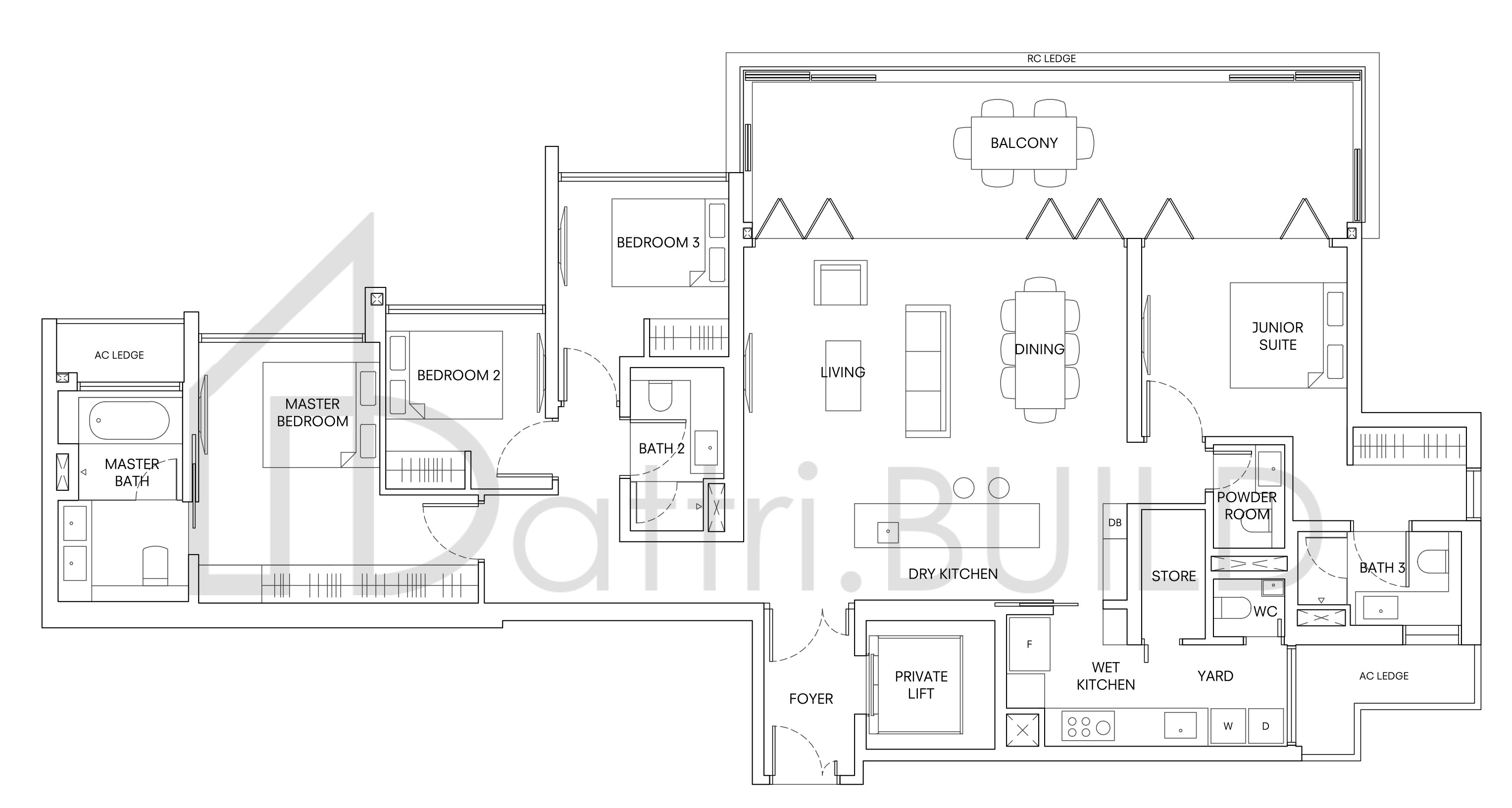 ONE HOLLAND VILLAGE RESIDENCES D1 floorplan (watermarked)