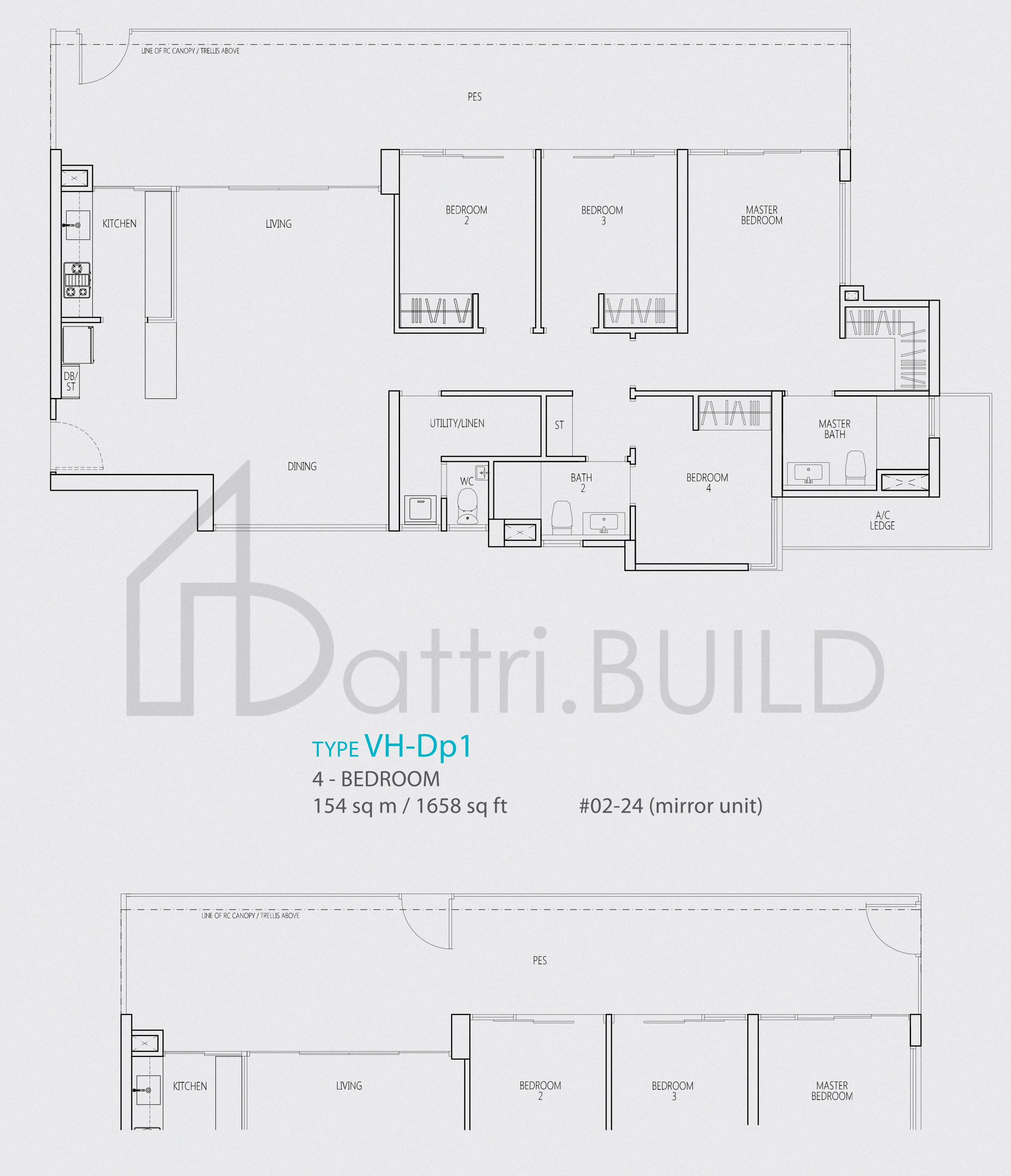 Q BAY RESIDENCES VH-Dp1 floorplan (watermarked)