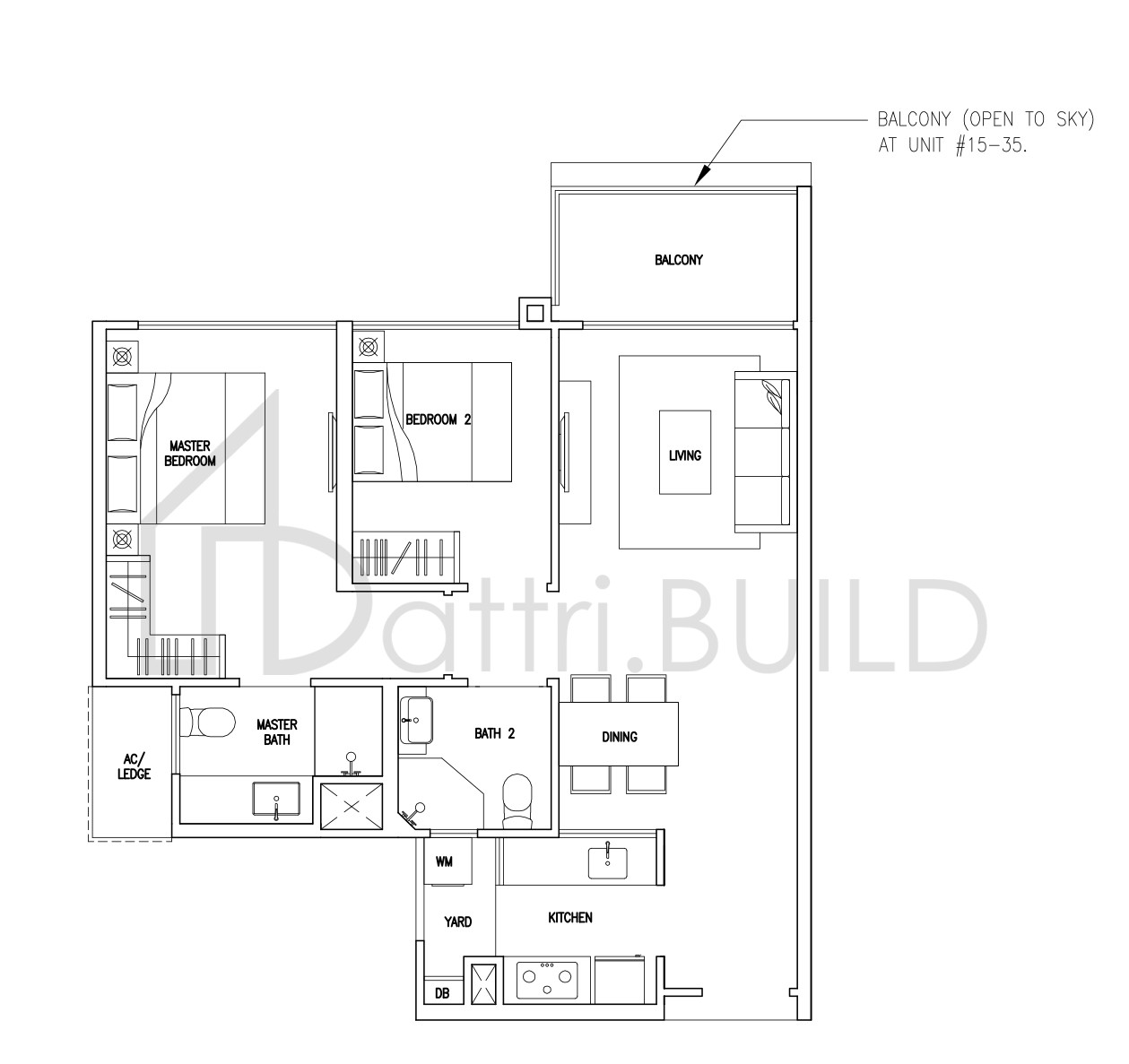 CITYLIFE@TAMPINES B1a floorplan (watermarked)