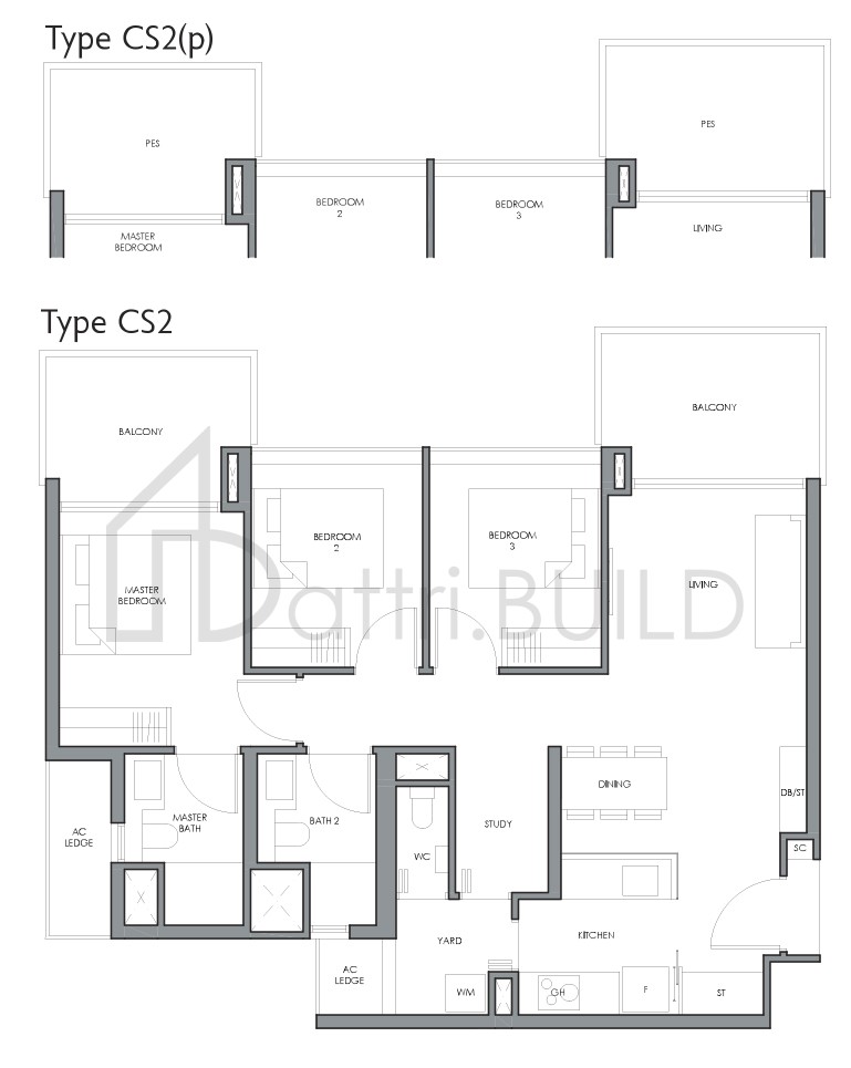 FOURTH AVENUE RESIDENCES CS2(p) floorplan (watermarked)