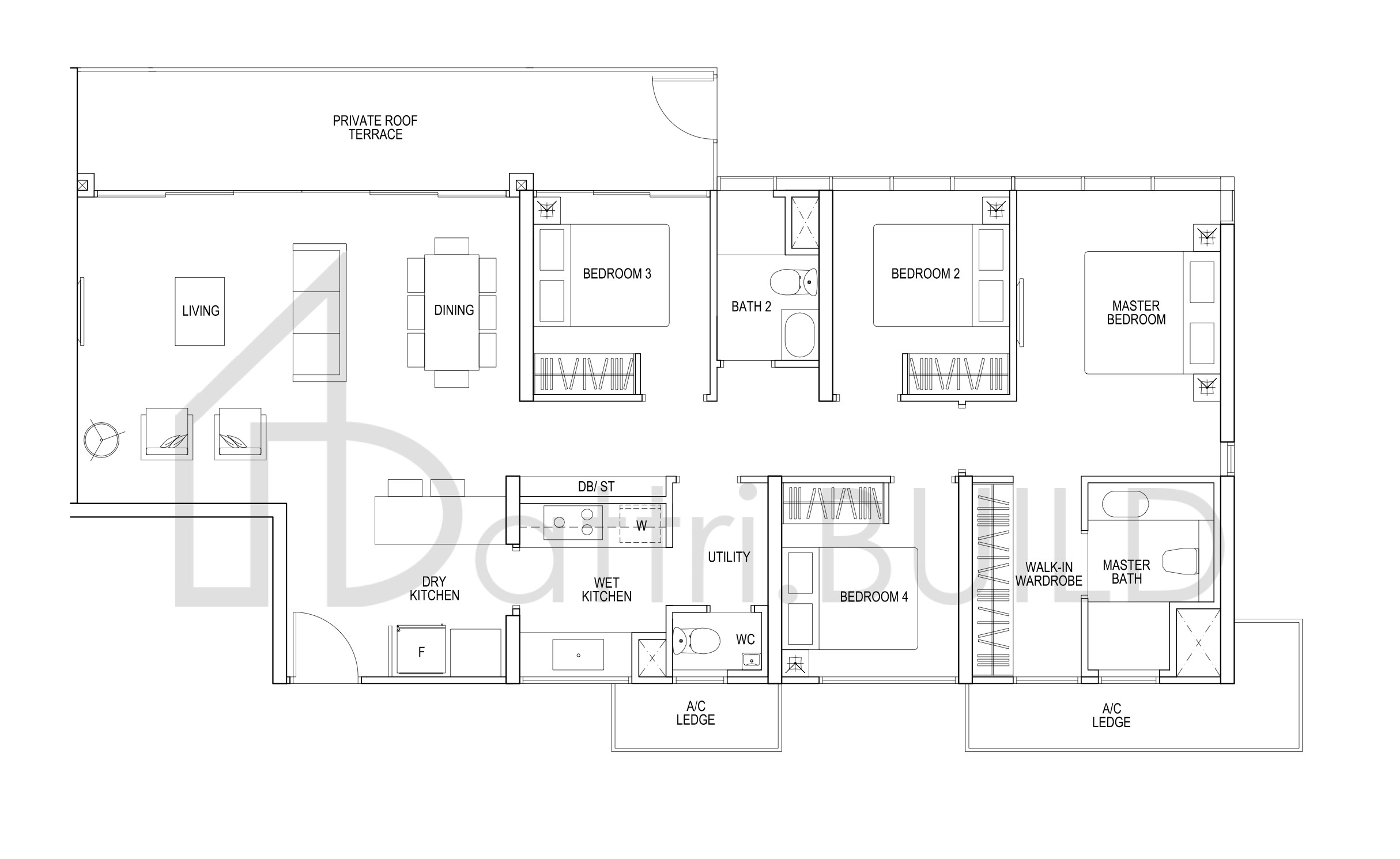 THE POIZ RESIDENCES H D1 floorplan (watermarked)