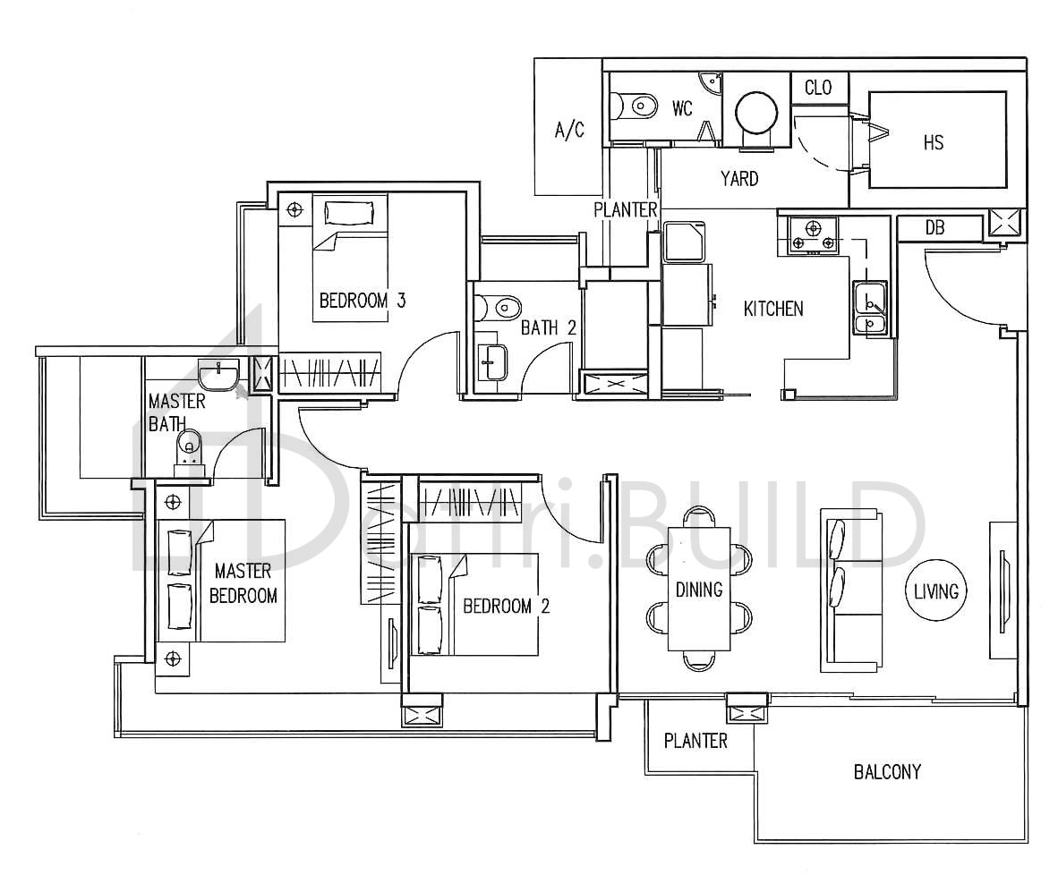 THE INFINITI B6 floorplan (watermarked)