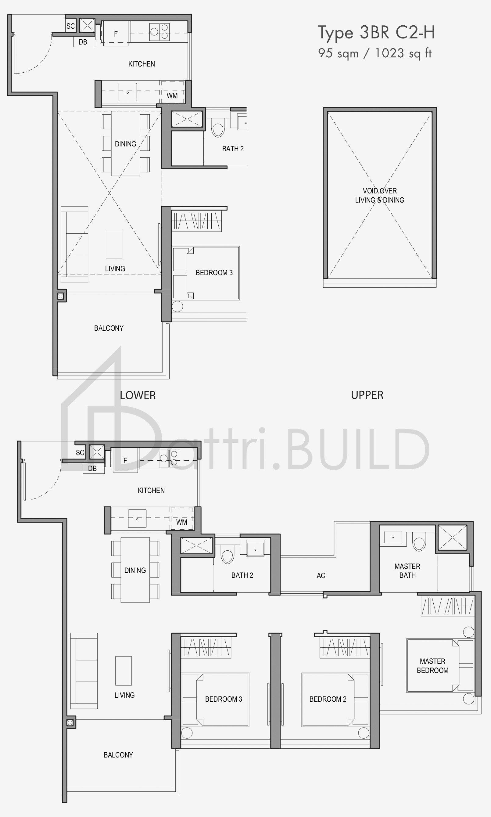 PARC BOTANNIA 3BRC2-H floorplan (watermarked)