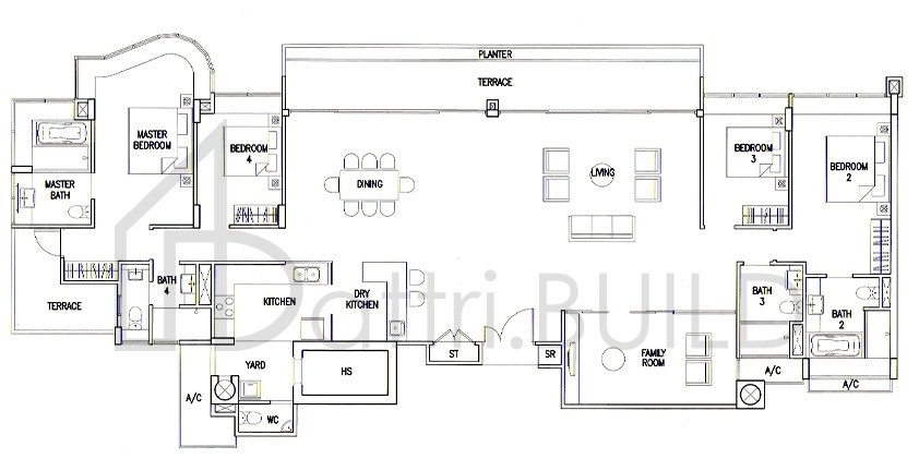 THE CALROSE PC1 floorplan (watermarked)
