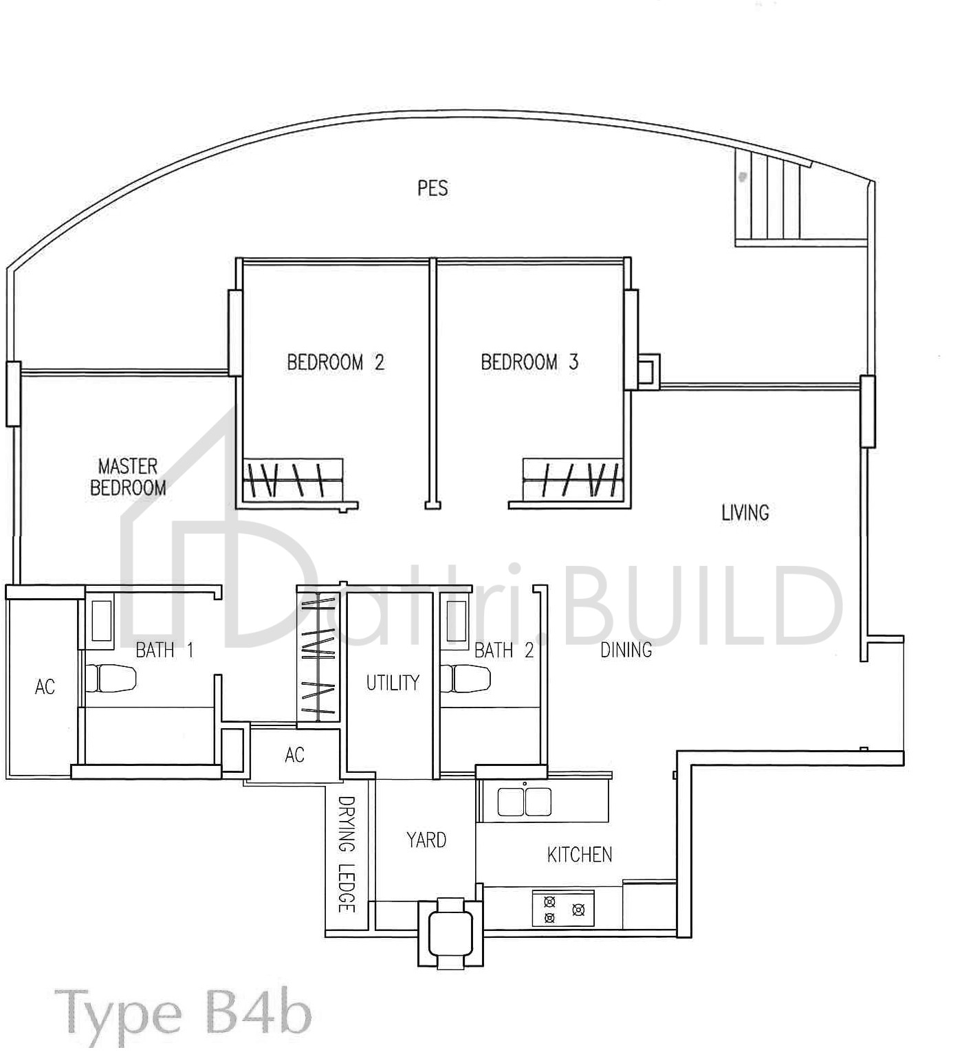 THE TAMPINES TRILLIANT B4b floorplan (watermarked)