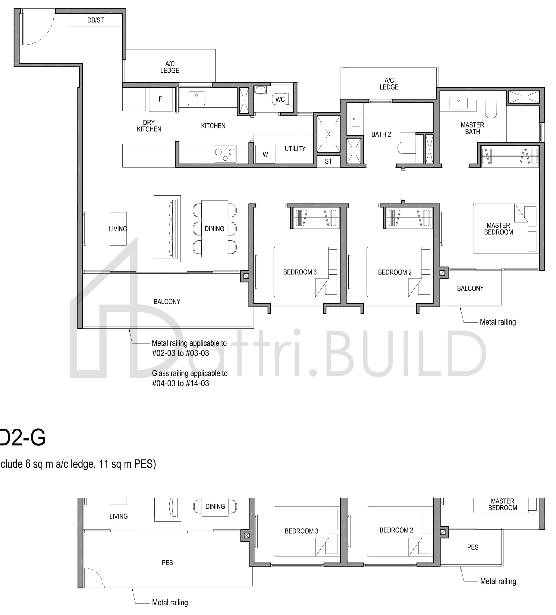 PARK COLONIAL 3D2-G floorplan (watermarked)