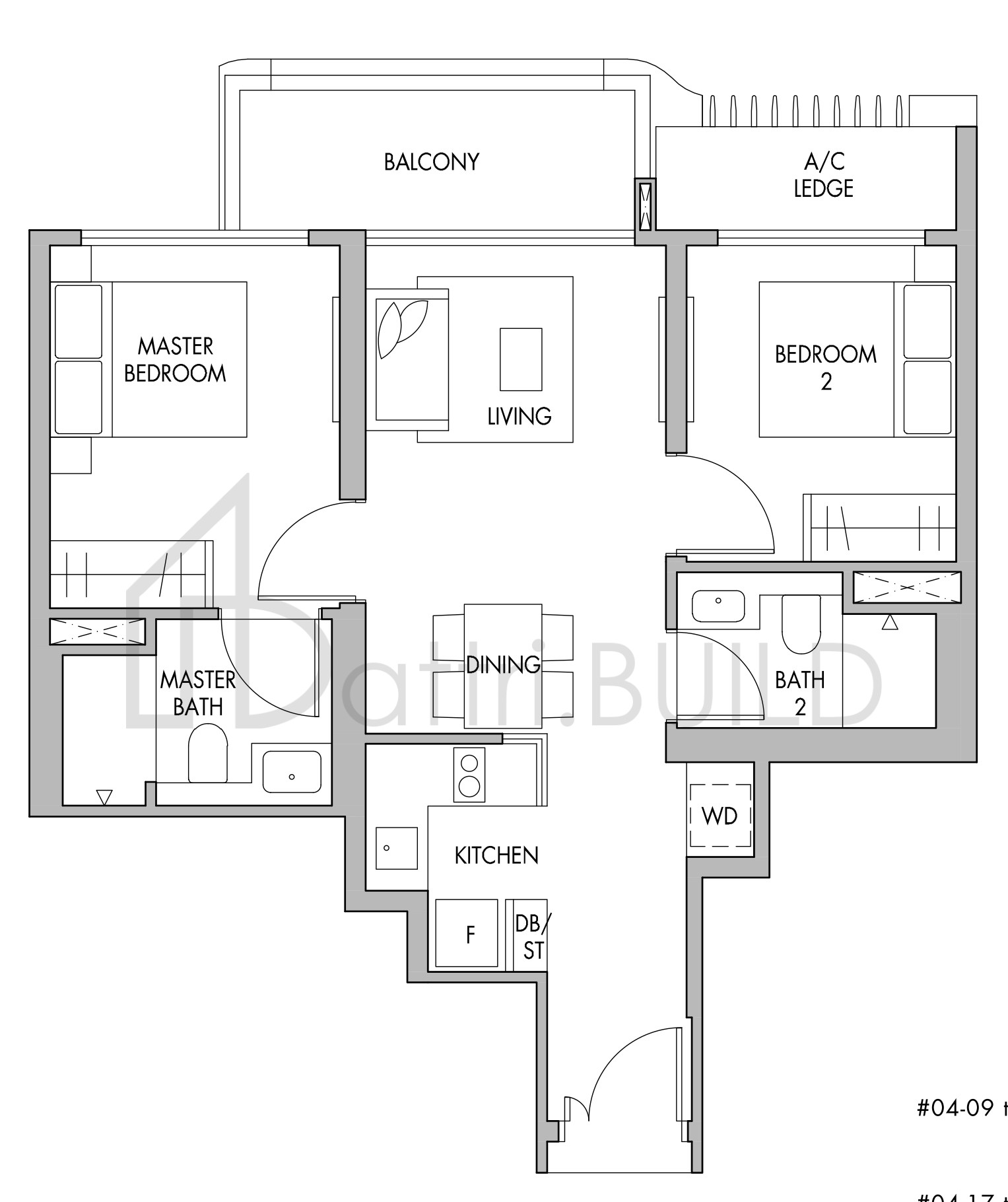 THE TRE VER B6 floorplan (watermarked)