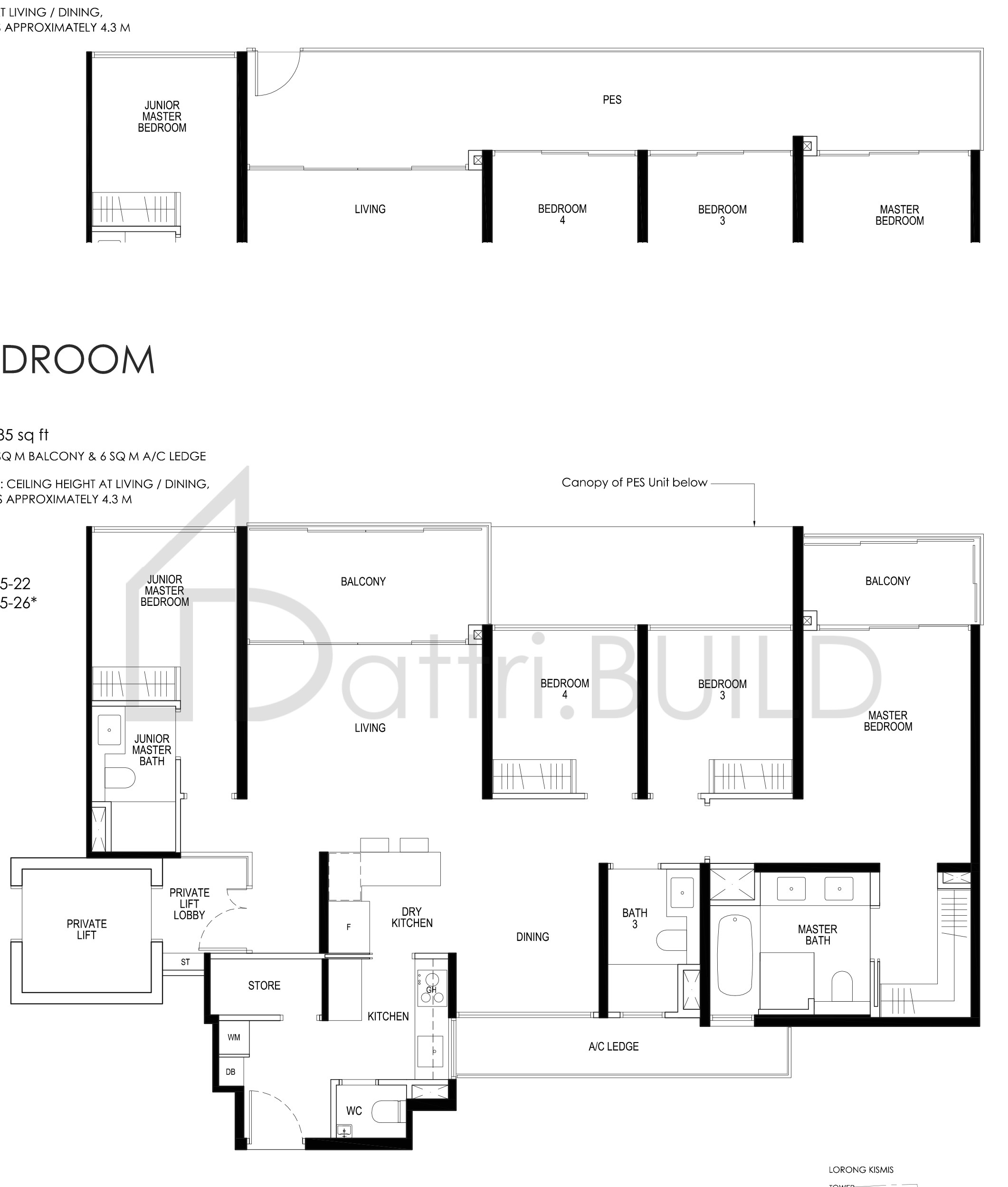DAINTREE RESIDENCE D1-P floorplan (watermarked)