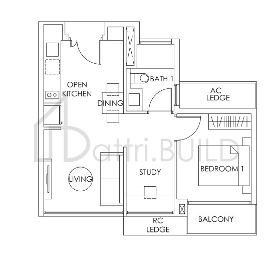 BEDOK RESIDENCES A2 (S) floorplan (watermarked)