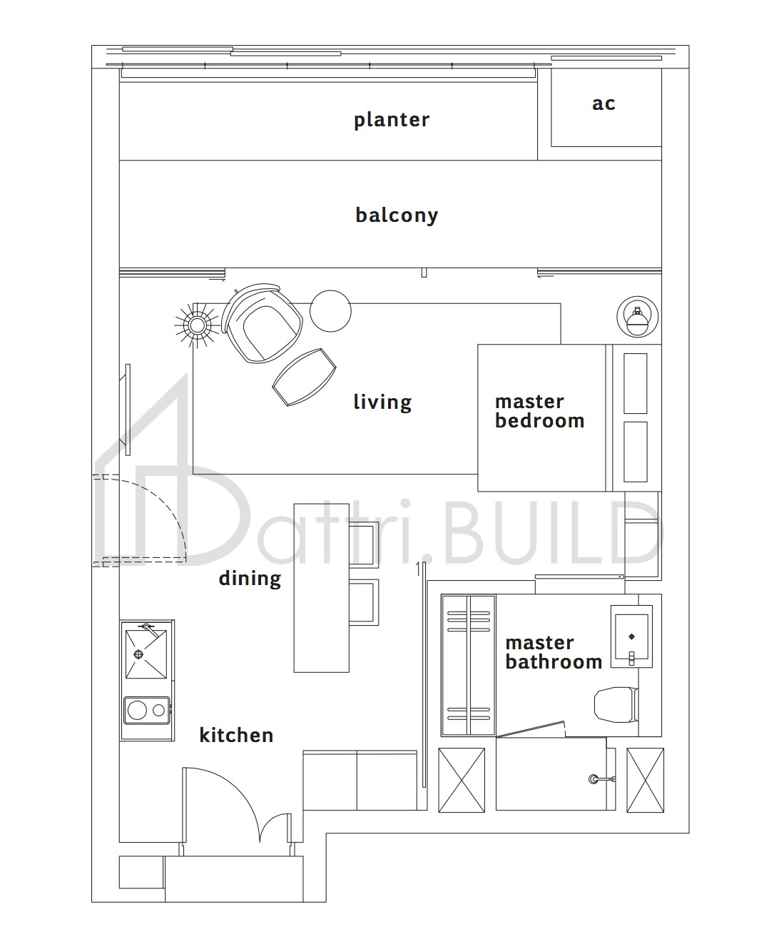OUE TWIN PEAKS Tower 1, A4  floorplan (watermarked)