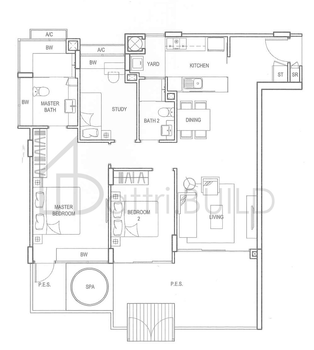 CLEMENTIWOODS CONDOMINIUM BS1aP floorplan (watermarked)