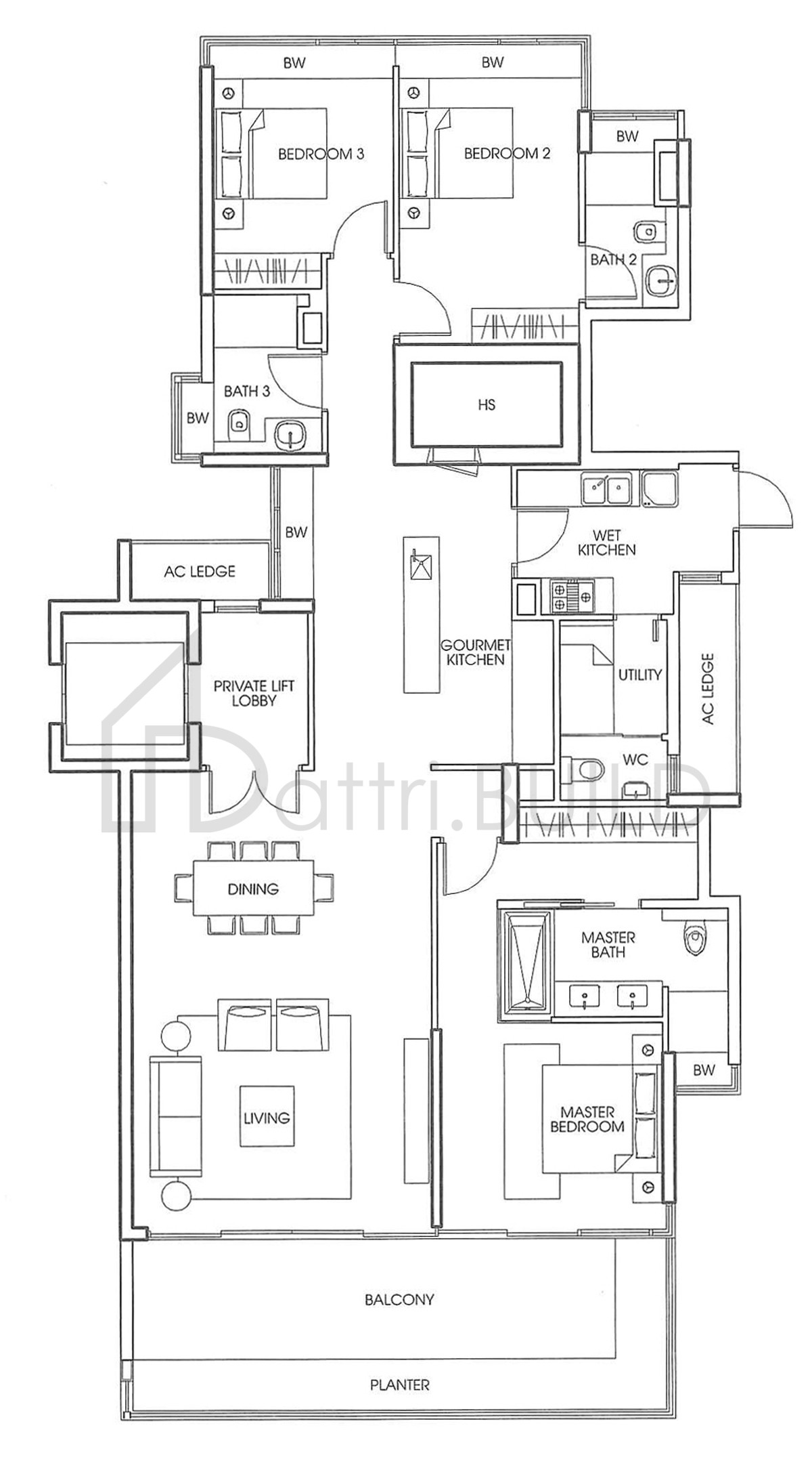 THE ORANGE GROVE A3 floorplan (watermarked)