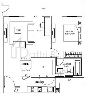 WILKIE STUDIO A2P floorplan (watermarked)