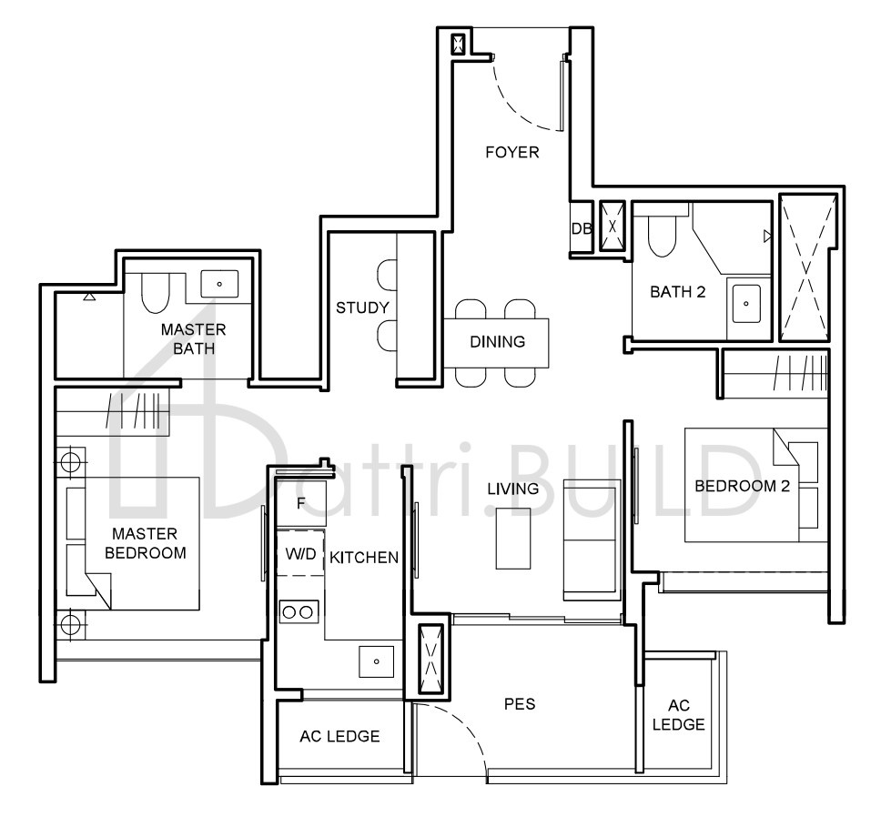FORETT AT BUKIT TIMAH BS5b(p) floorplan (watermarked)