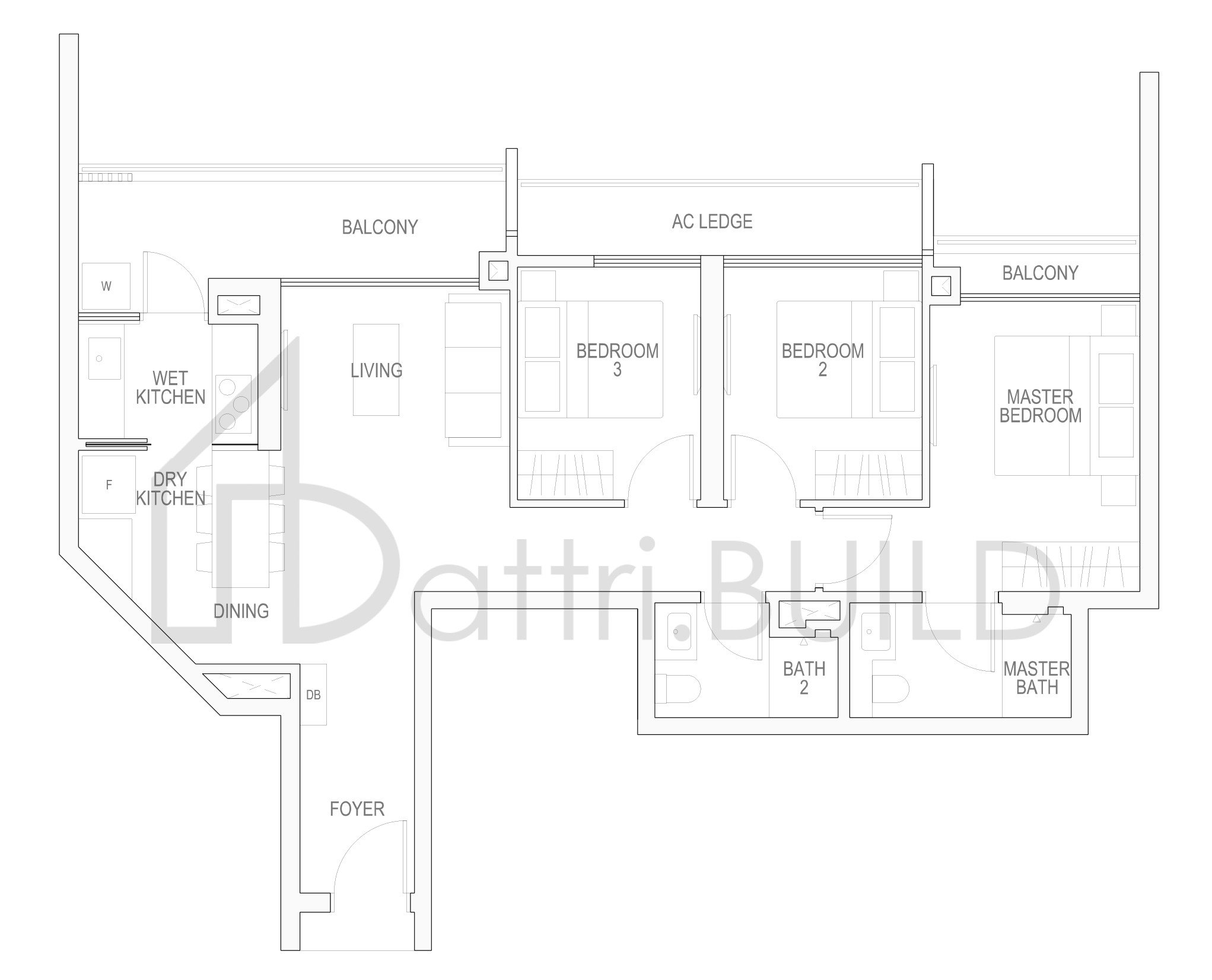 RIVERBANK @ FERNVALE C1cP floorplan (watermarked)