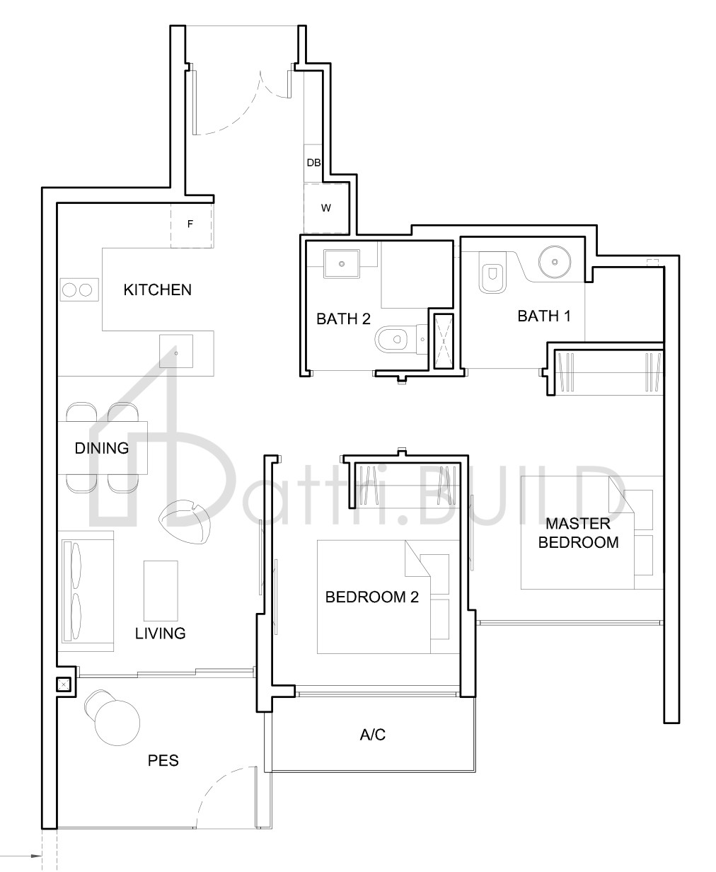 HIGH PARK RESIDENCES 2D4-P floorplan (watermarked)