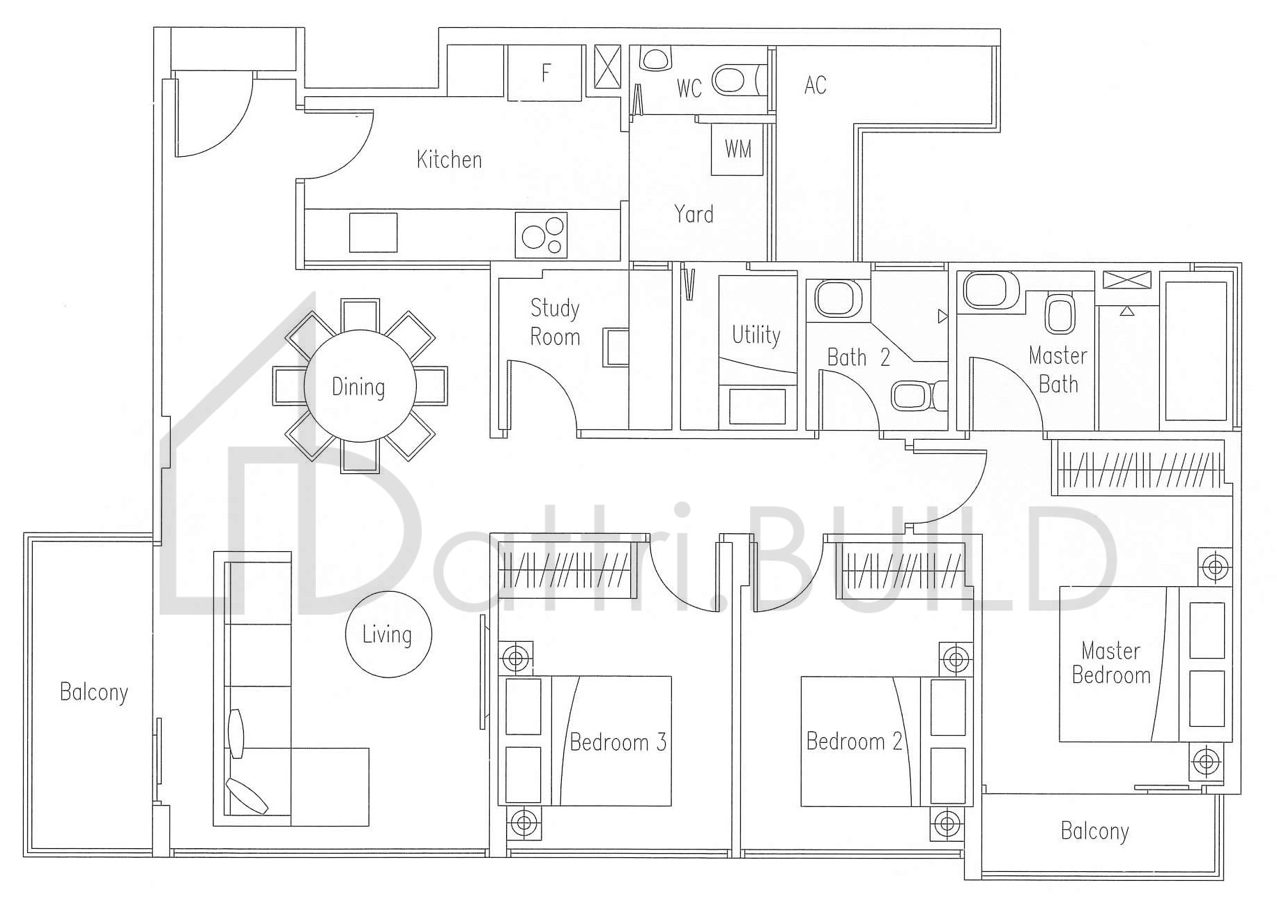 WATERSCAPE AT CAVENAGH C4 floorplan (watermarked)