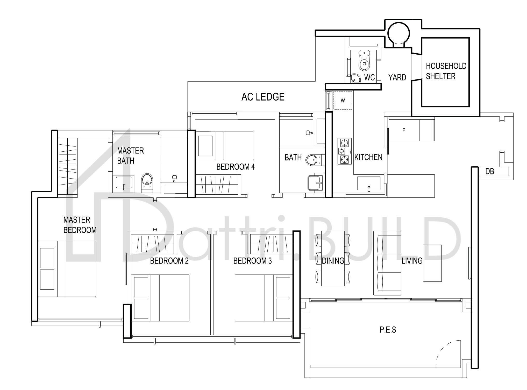 THE TERRACE C2g floorplan (watermarked)