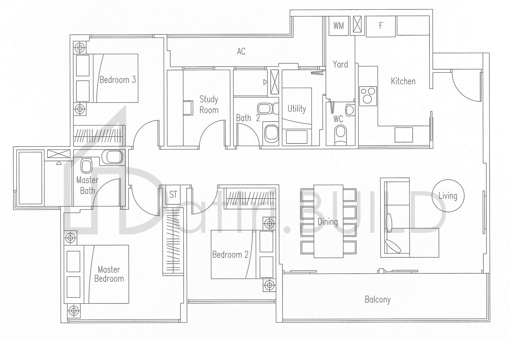 WATERSCAPE AT CAVENAGH C7 floorplan (watermarked)