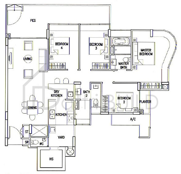 THE CALROSE C2P floorplan (watermarked)
