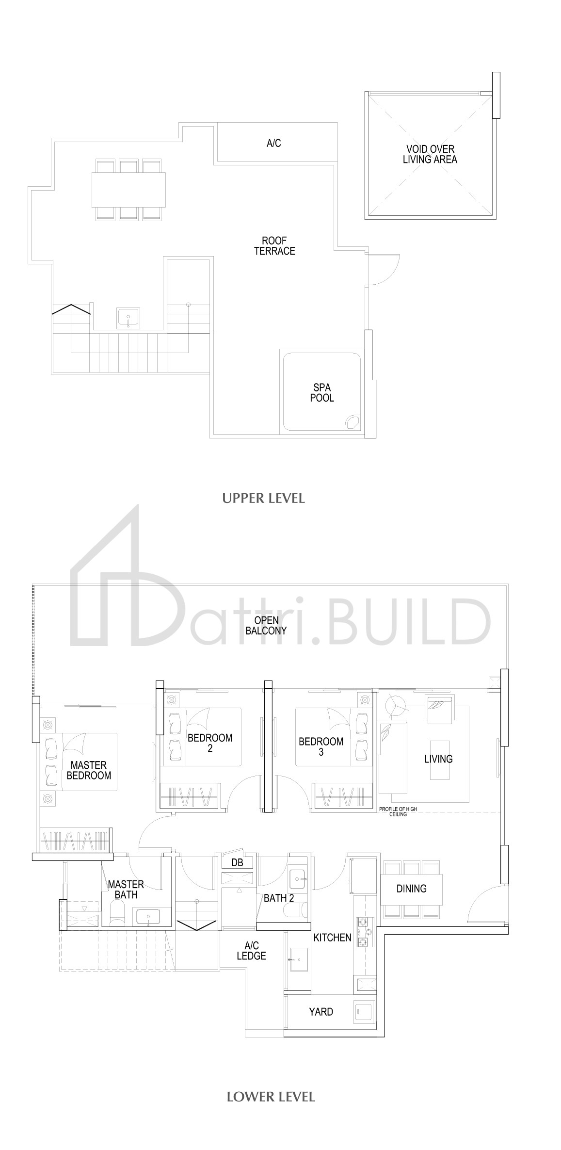 FLO RESIDENCE B1a1PH floorplan (watermarked)