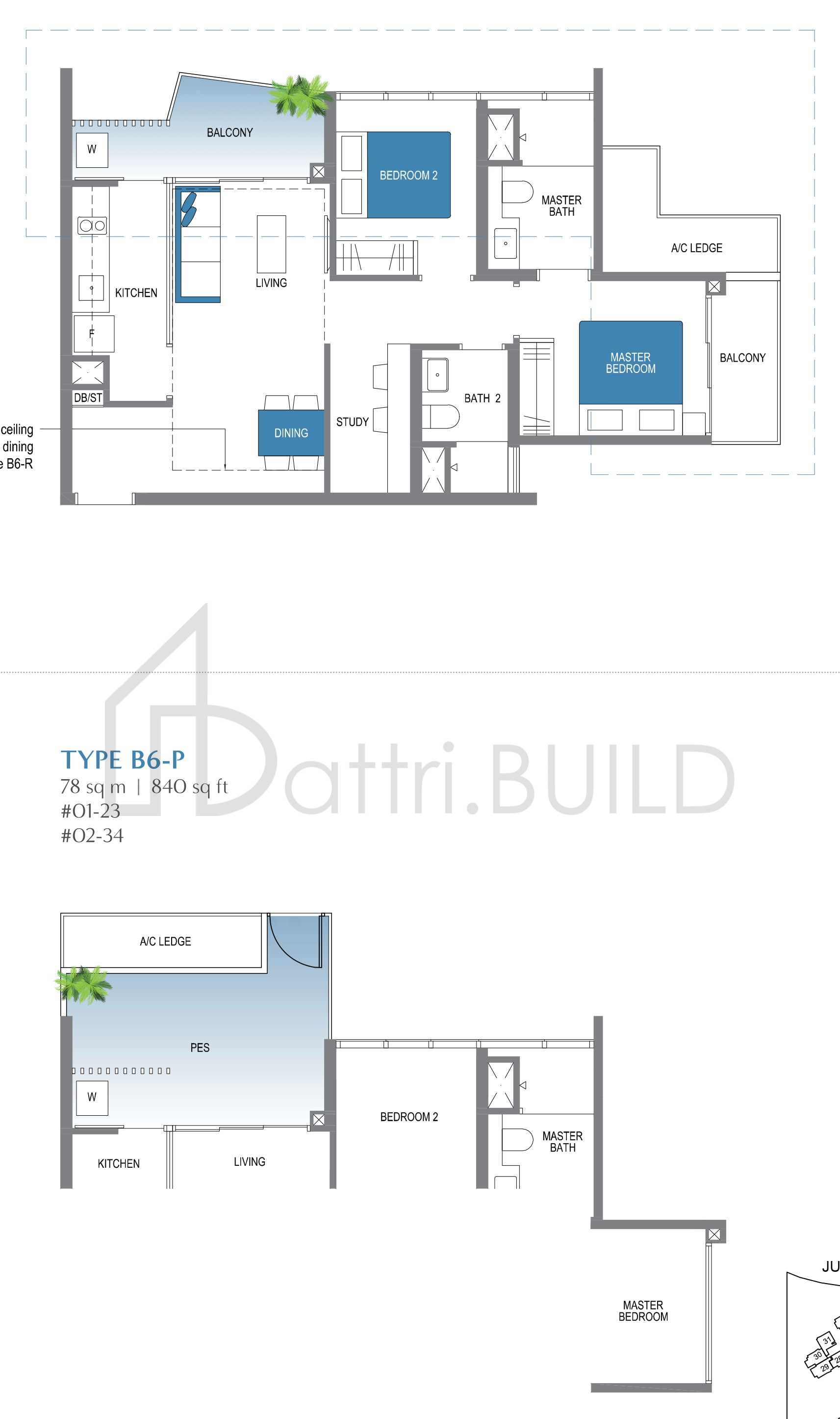 LAKE GRANDE B6-P floorplan (watermarked)